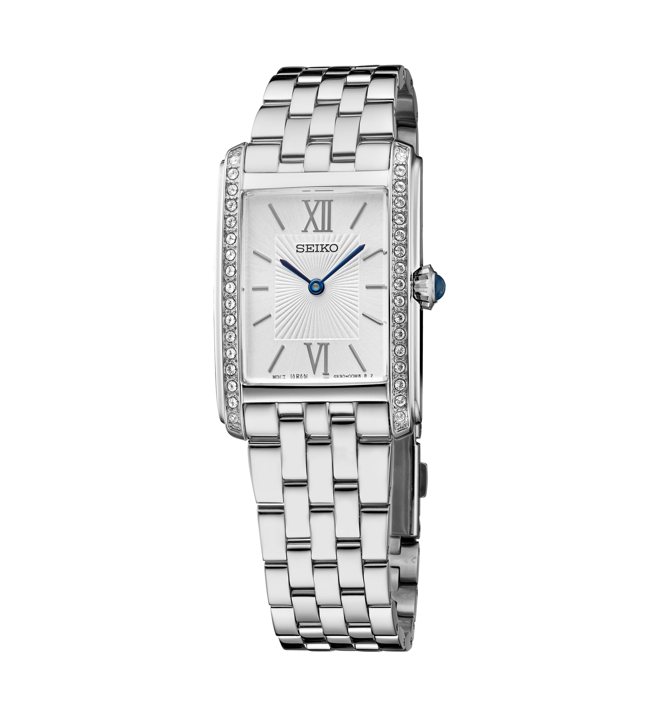 Stainless Steel Crystal Watch