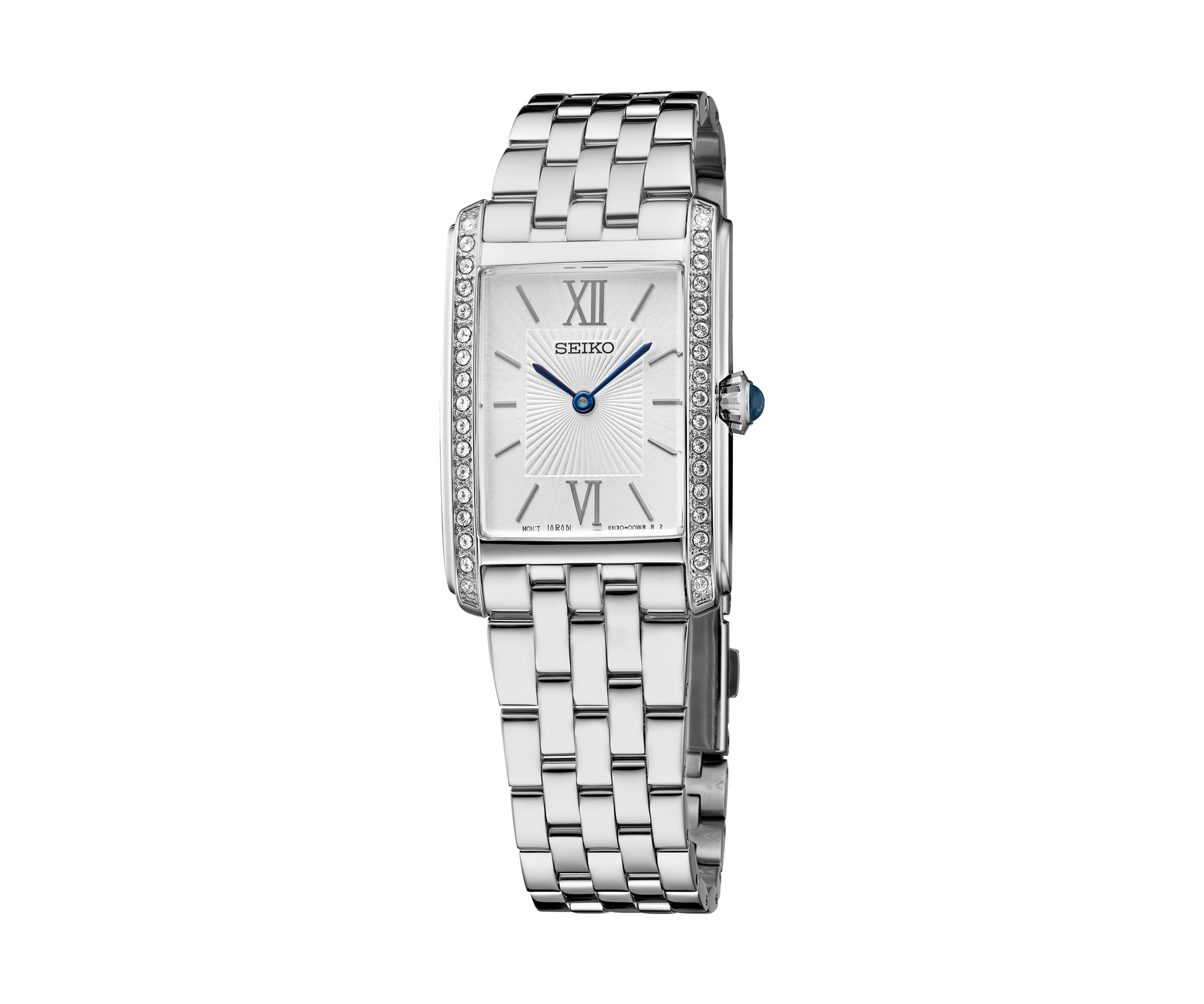 Stainless Steel Crystal Watch
