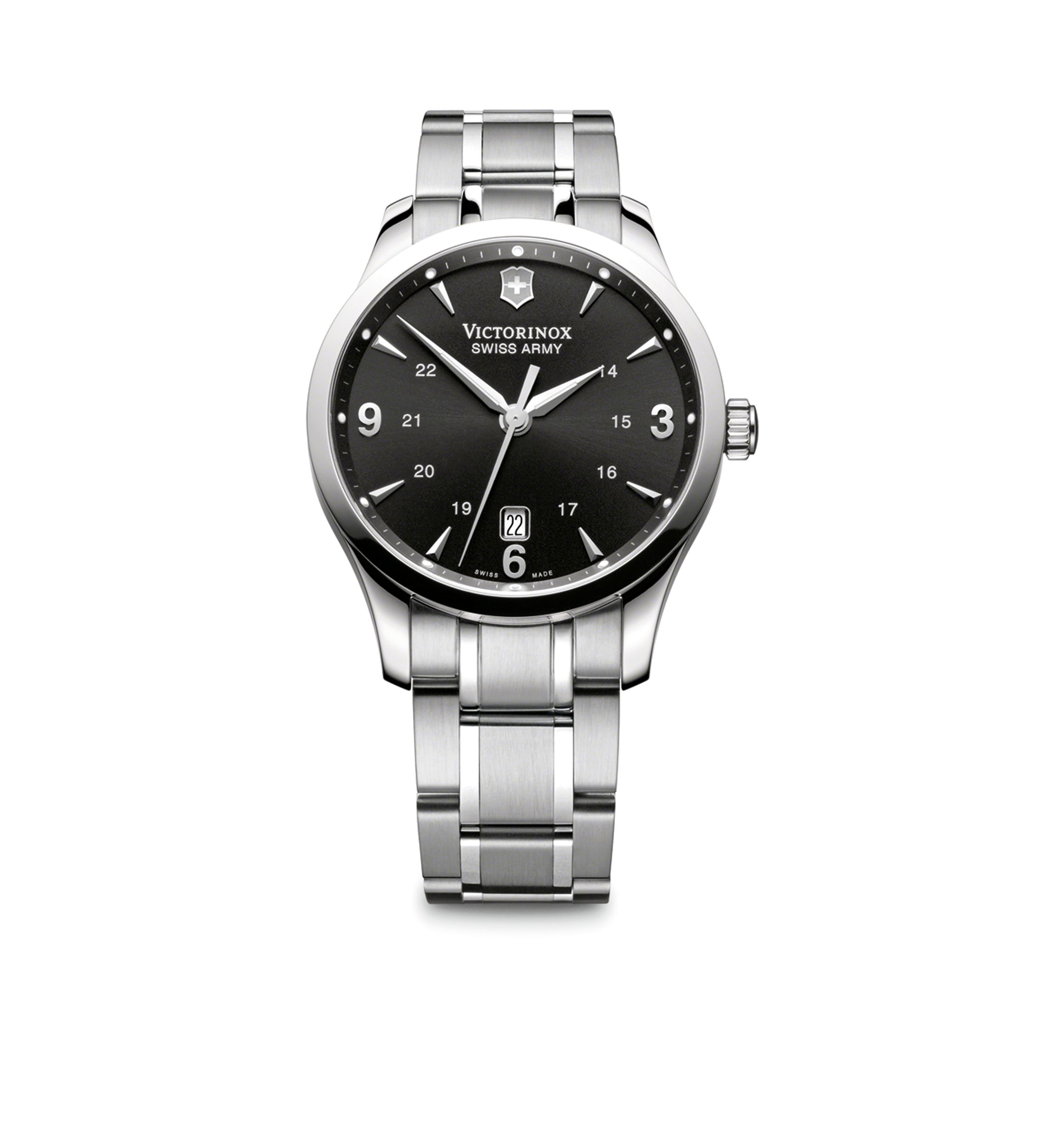Alliance Large Black Dial Bracelet Watch