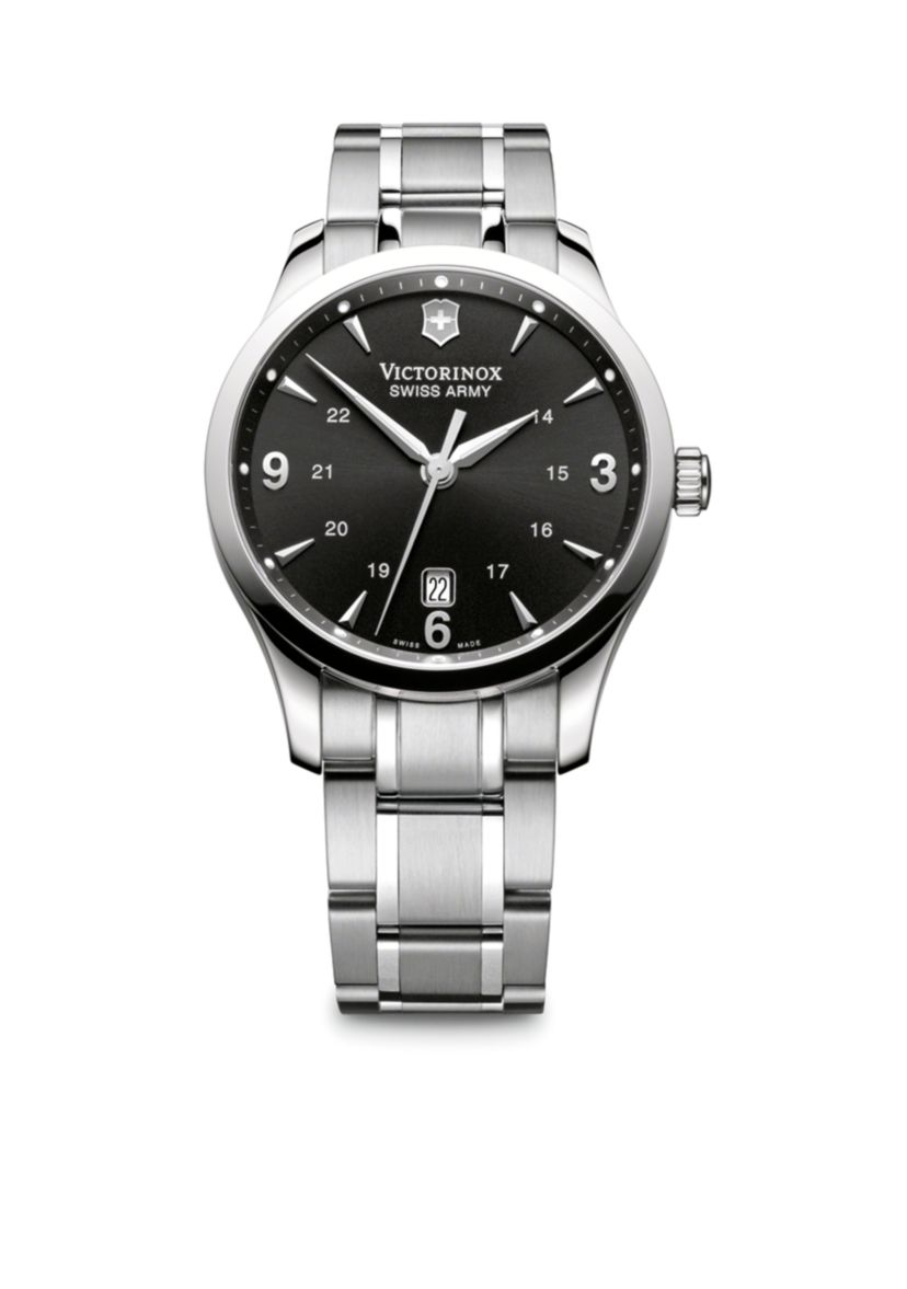 Alliance Large Black Dial Bracelet Watch