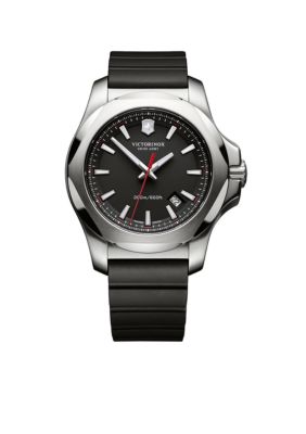 Victorinox Swiss Army, Inc Men's Inox Black Rubber Watch -  0046928068661