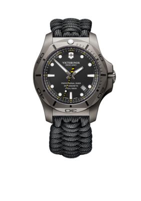 Victorinox Swiss Army, Inc Men's I.N.O.X. Professional Diver Paracord Strap Watch, Black -  0046928130689