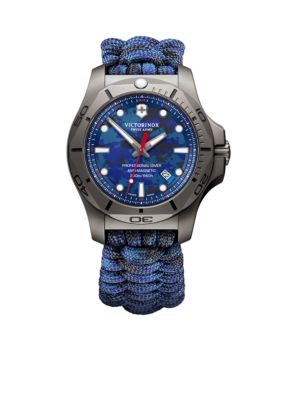 Victorinox Swiss Army, Inc Men's I.N.O.X. Professional Diver Titanium Paracord Strap Watch -  5400118241813