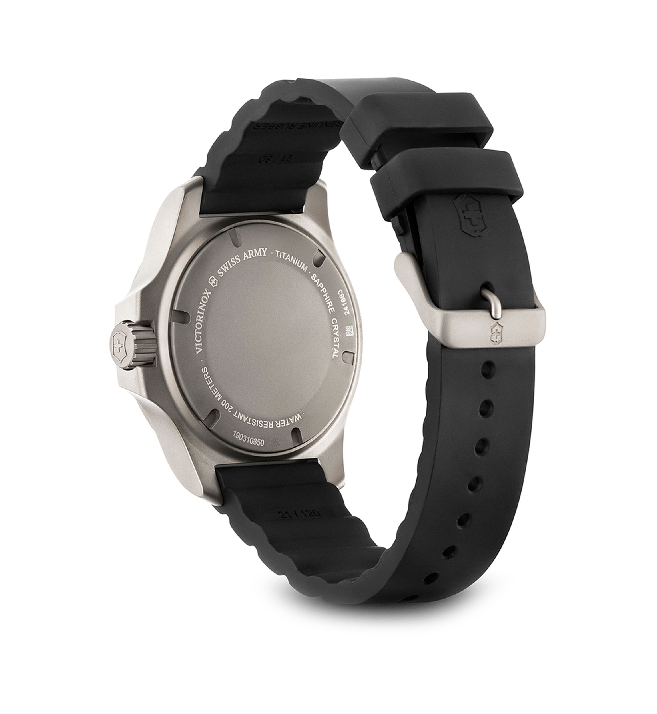Mens Titanium I.N.O.X. Rubber Strap Watch