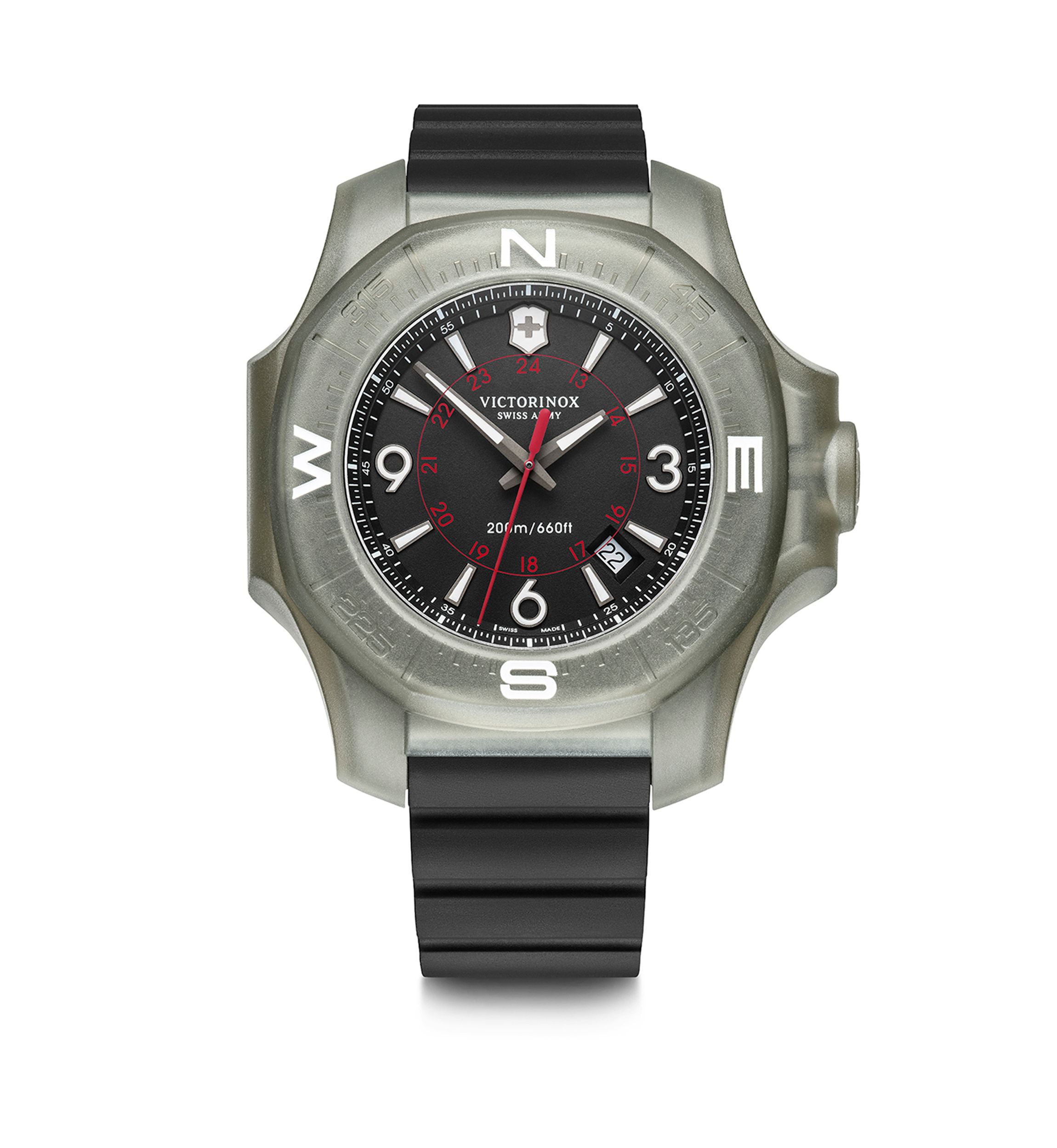 Mens Titanium I.N.O.X. Rubber Strap Watch