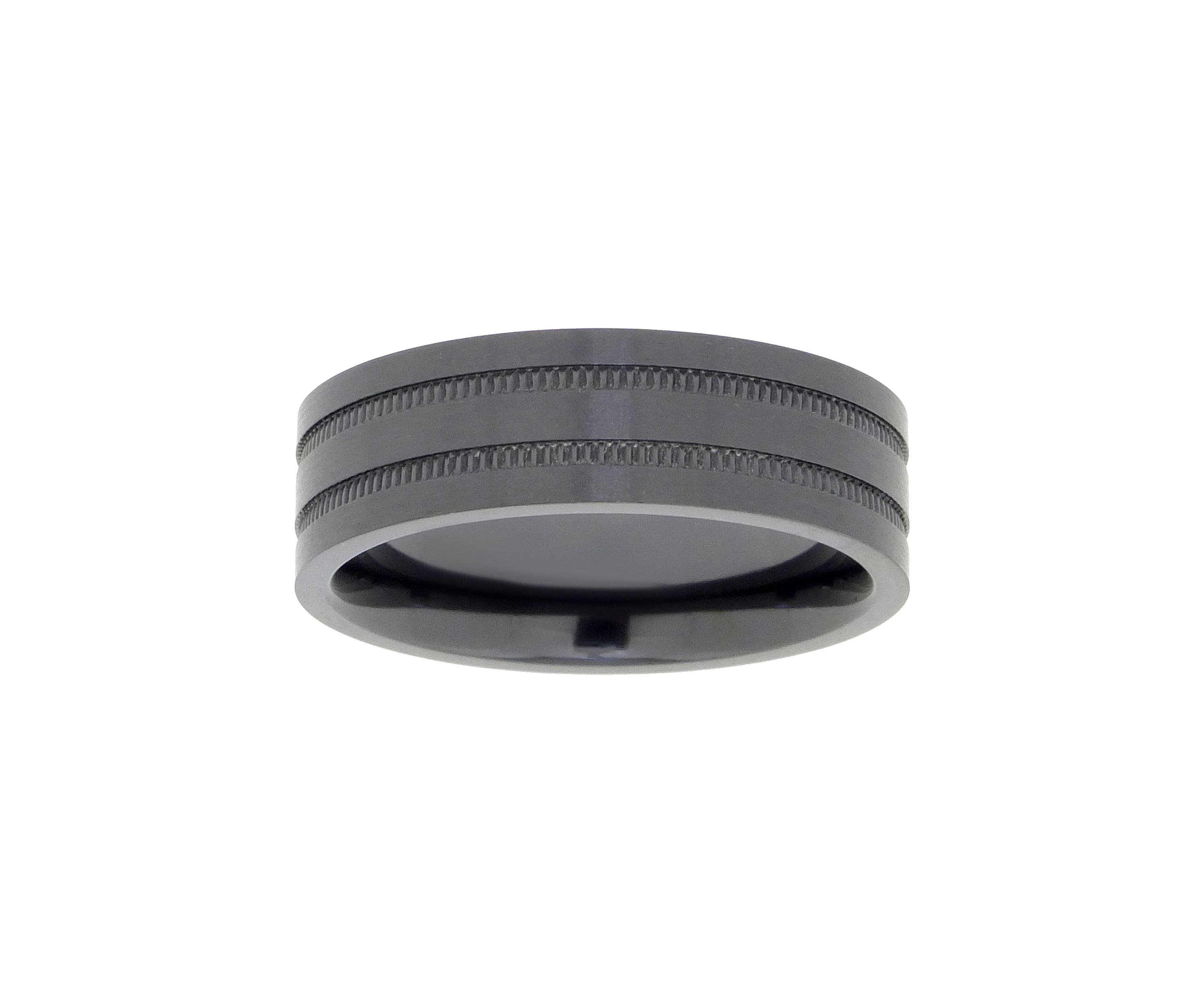 Black Zirconium Ring