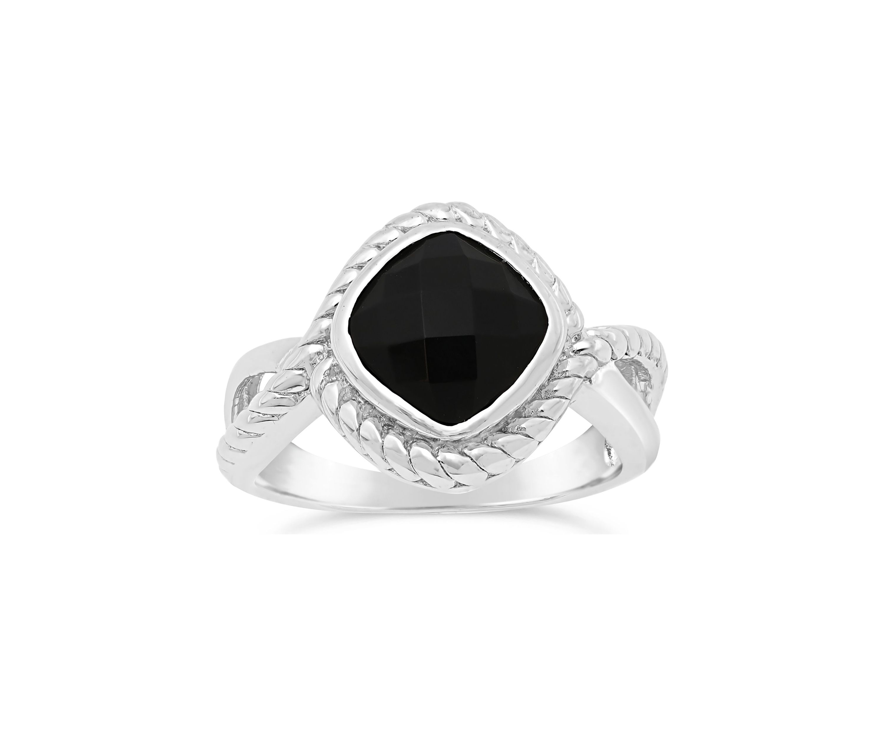 2 1/5 ct. t.w. Black Onyx Ring in Sterling Silver