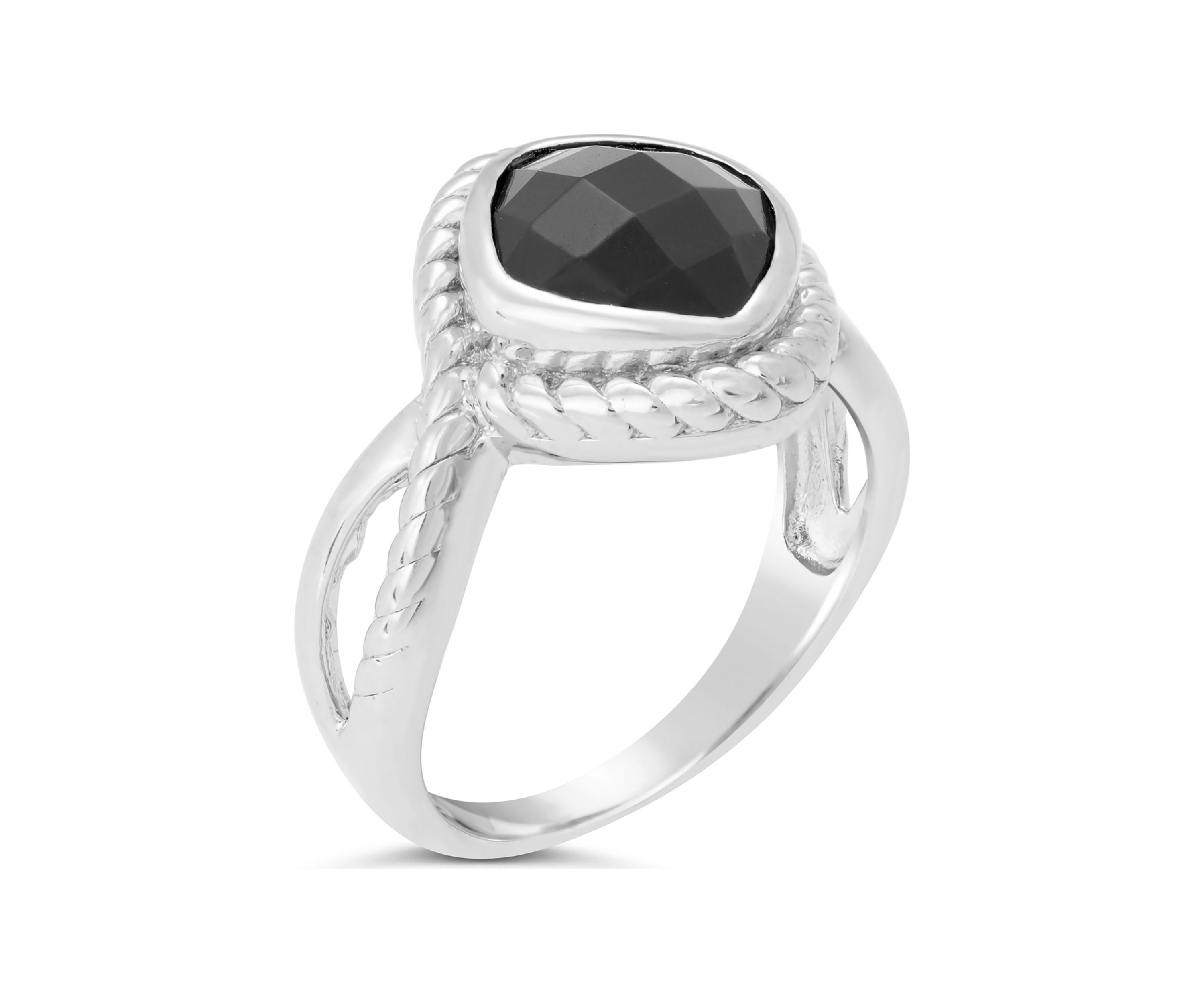 2 1/5 ct. t.w. Black Onyx Ring in Sterling Silver