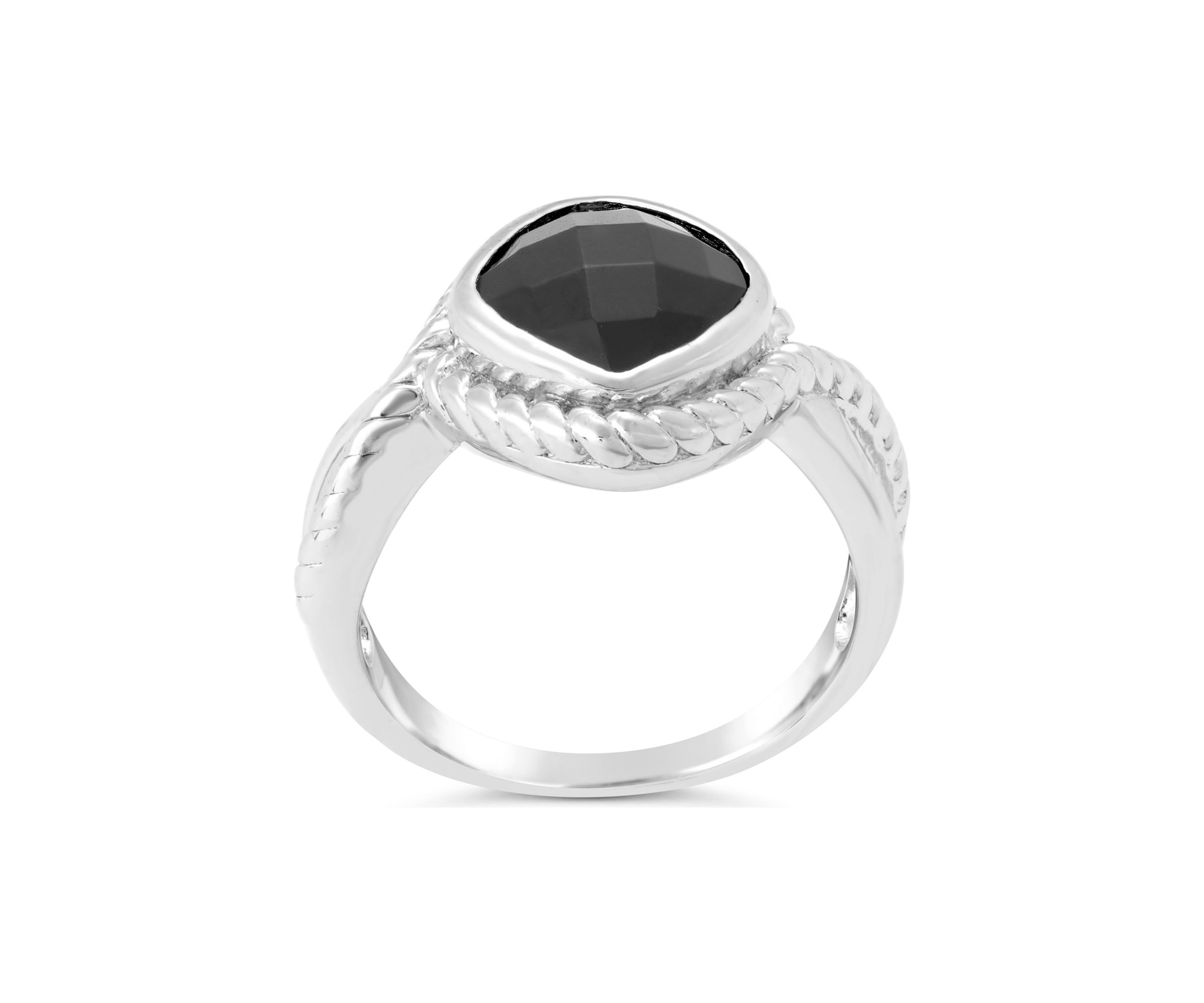 2 1/5 ct. t.w. Black Onyx Ring in Sterling Silver