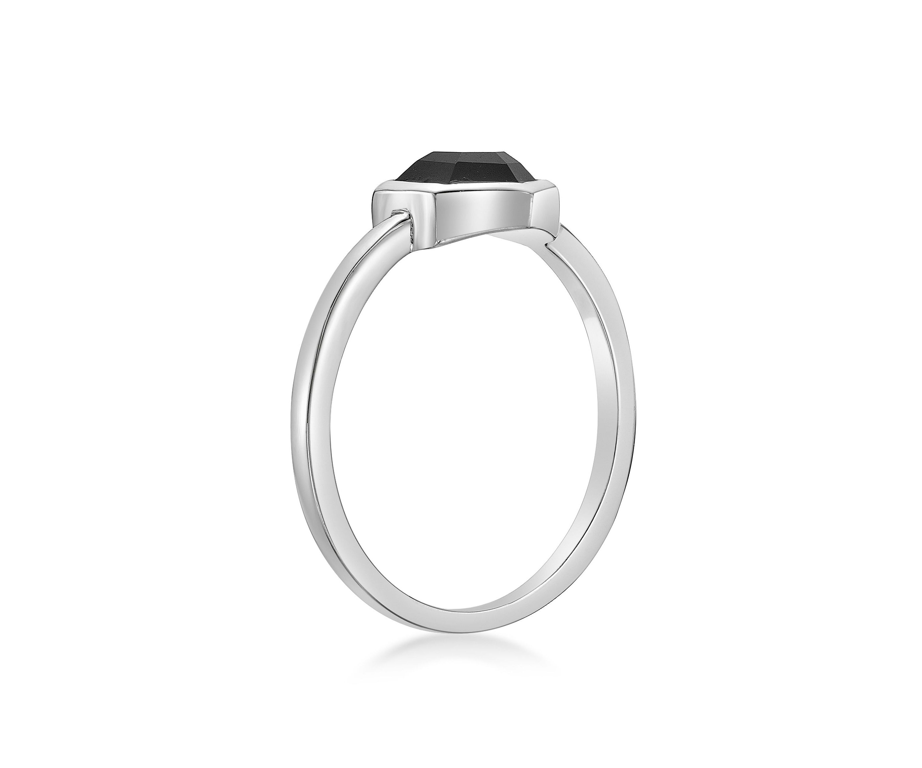 2 ct. t.w. Black Onyx Ring in Sterling Silver