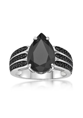 Belk & Co 3.4 ct. t.w. Black Onyx and 1/2 ct. t.w. Black Spinel Ring in Sterling Silver -  540011911752078