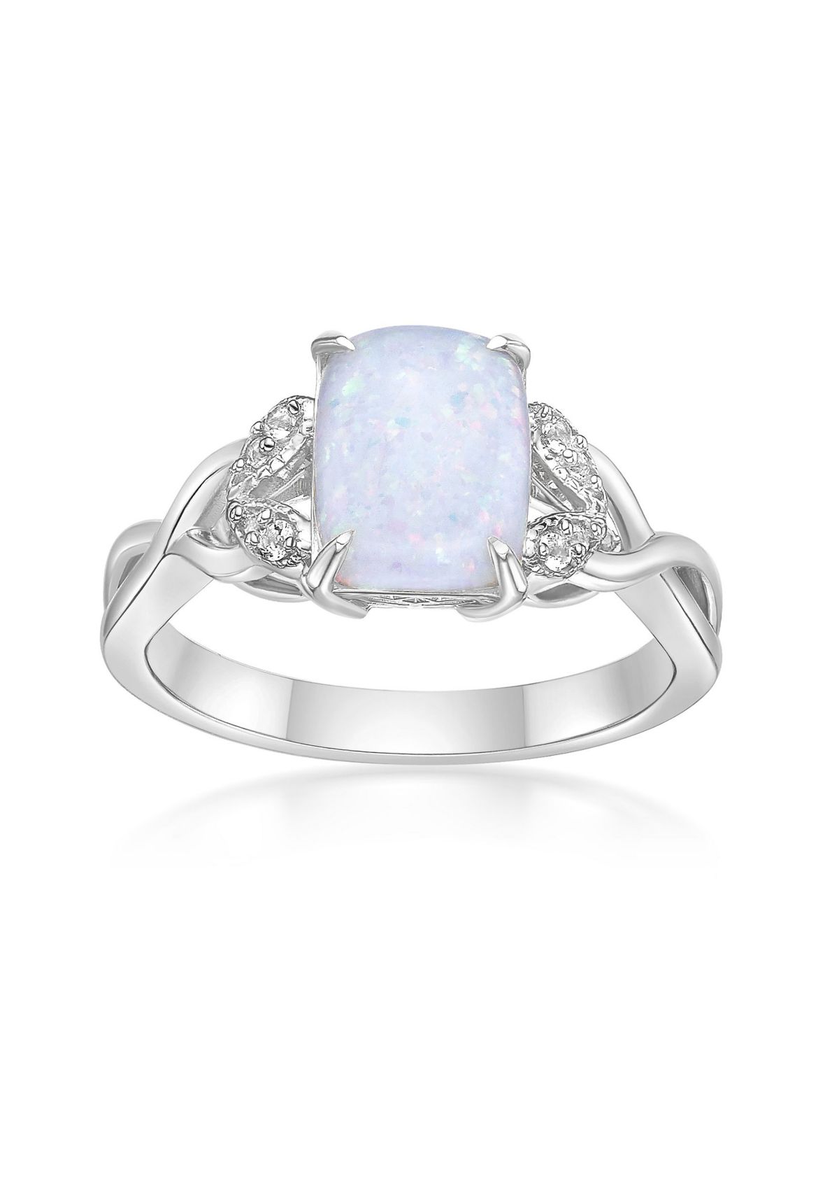 Gemminded Lab Created 1 ct. t.w. Lab-created Opal and 0.8 ct. t.w. Lab ...