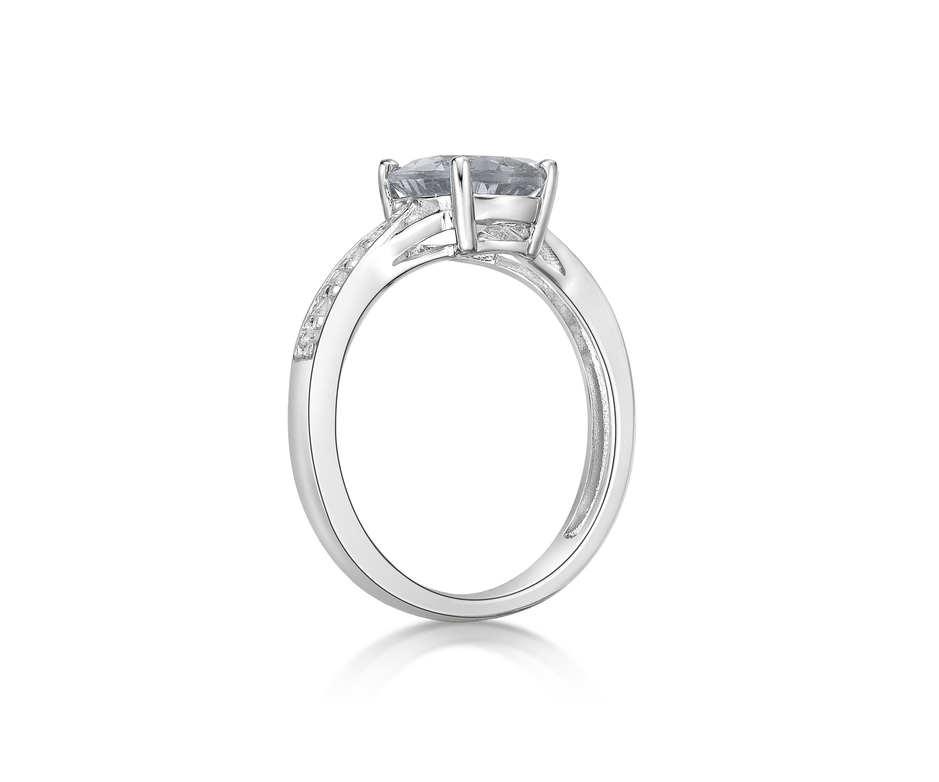 3.15 ct. t.w. White Topaz Ring in Sterling Silver