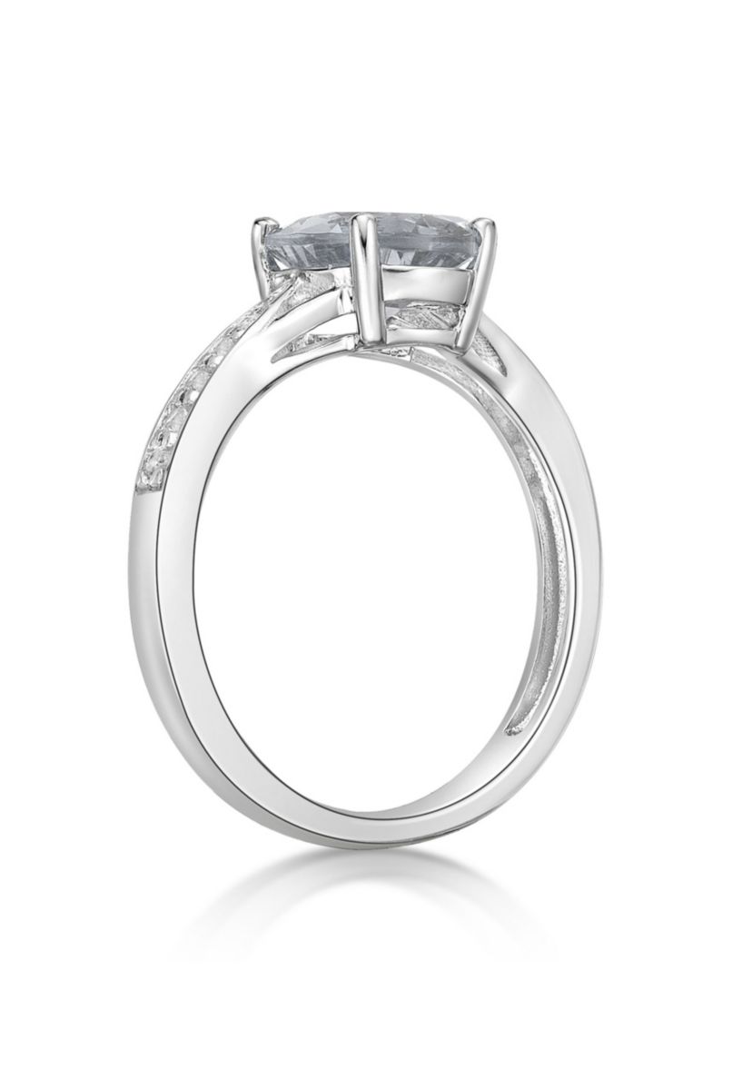 3.15 ct. t.w. White Topaz Ring in Sterling Silver