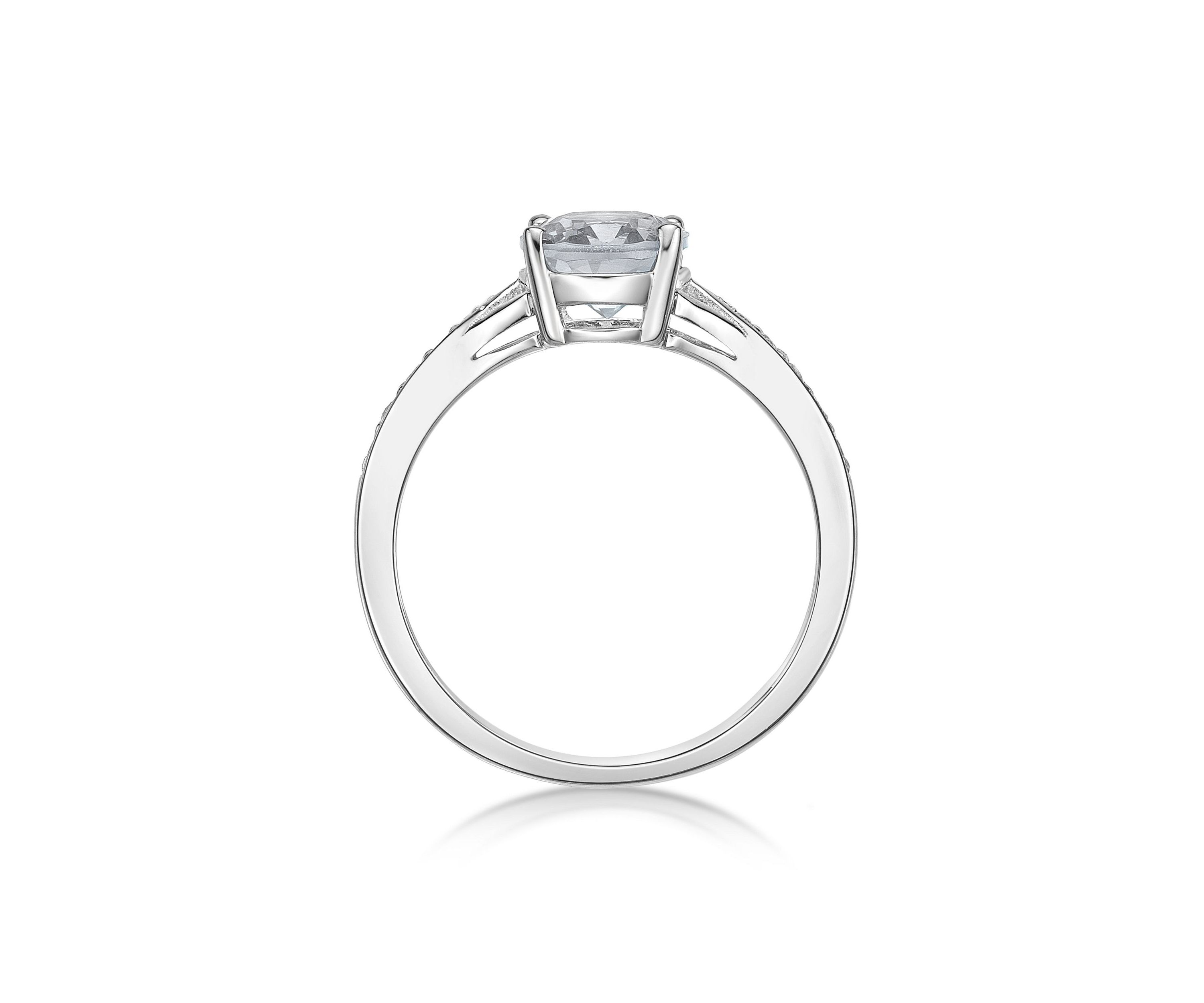 3.15 ct. t.w. White Topaz Ring in Sterling Silver