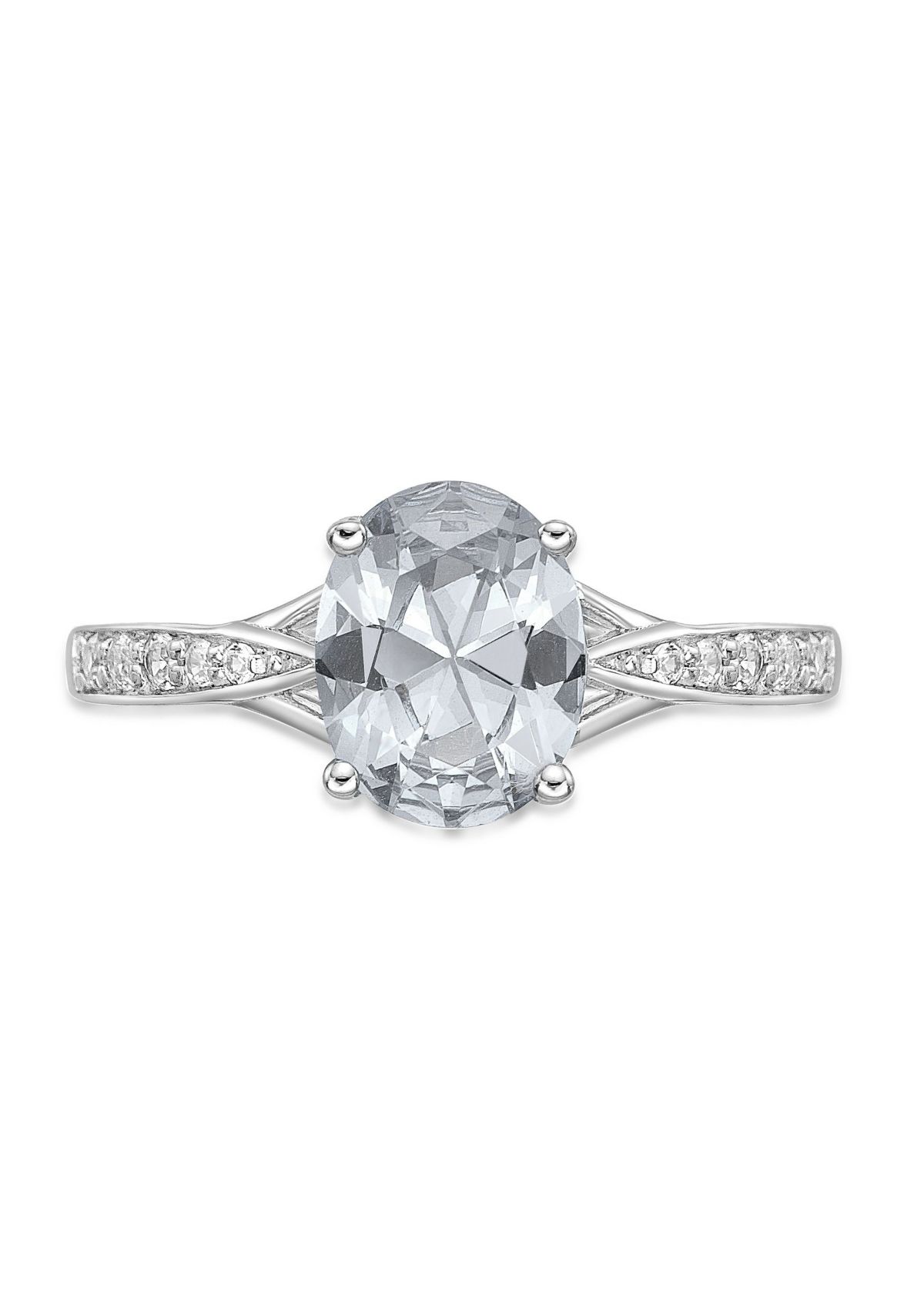 3.15 ct. t.w. White Topaz Ring in Sterling Silver