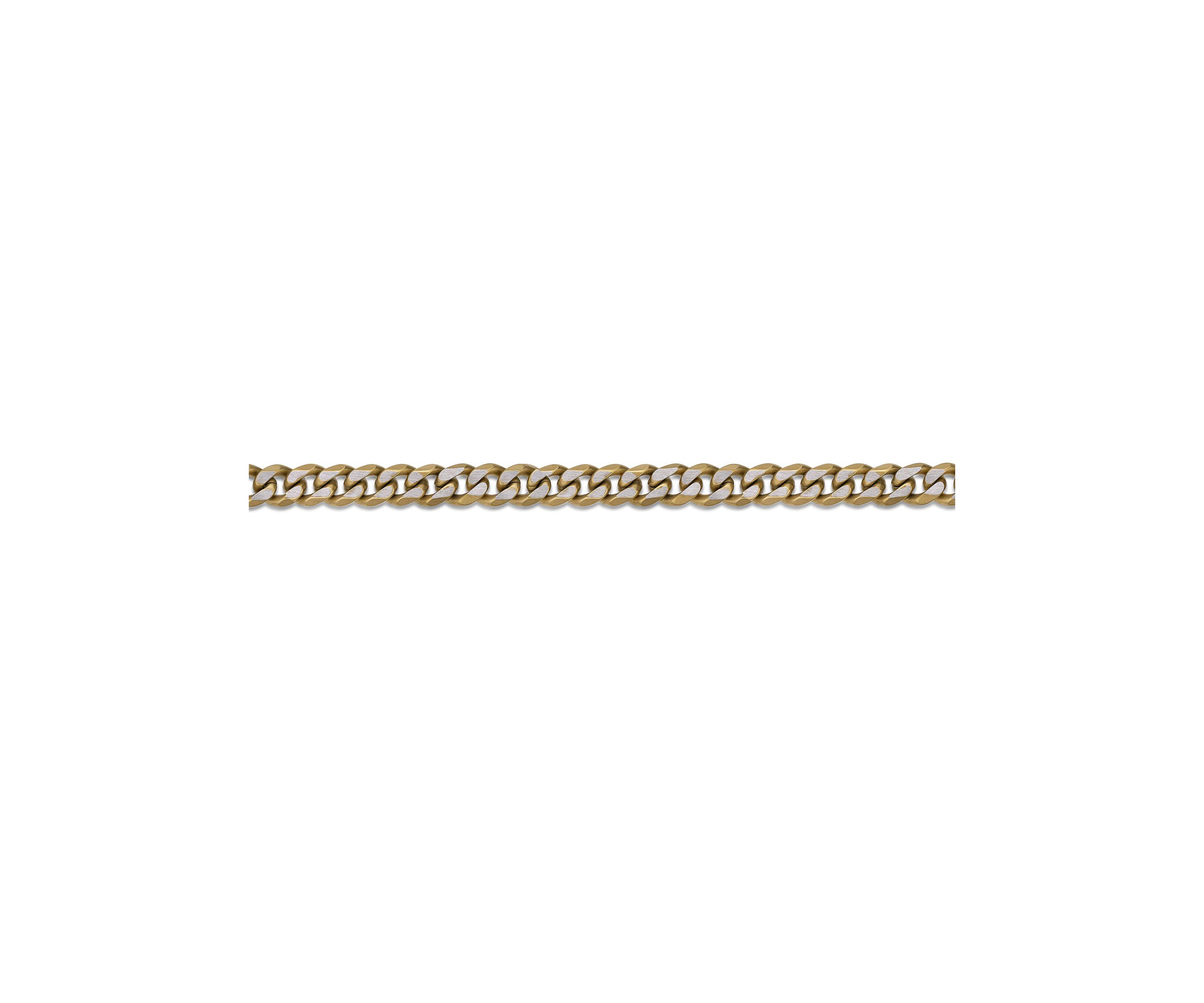 Stainless Steel 8MM Curb Chain Necklace with Goldtone Ion Plating Double Extension Clasp, 22" Length