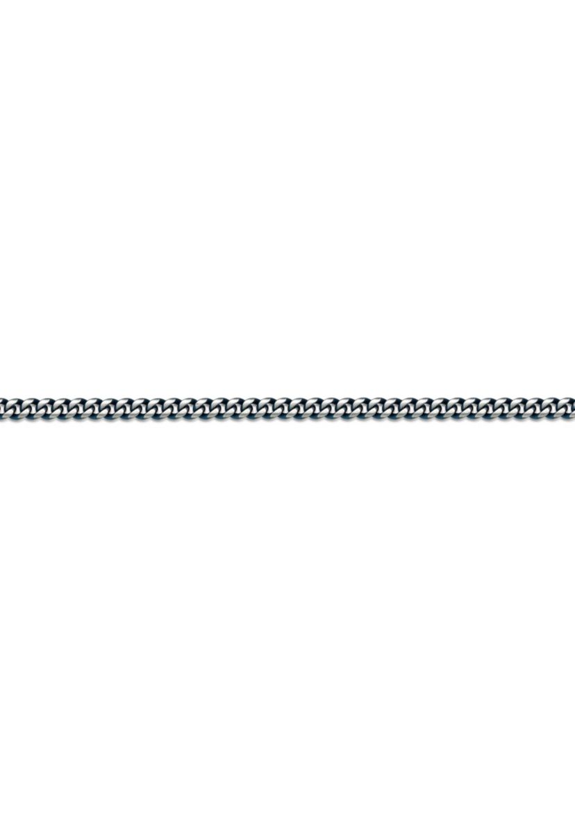 Stainless Steel 10MM Curb Chain Necklace with Blue Ion Plating, 22" Length