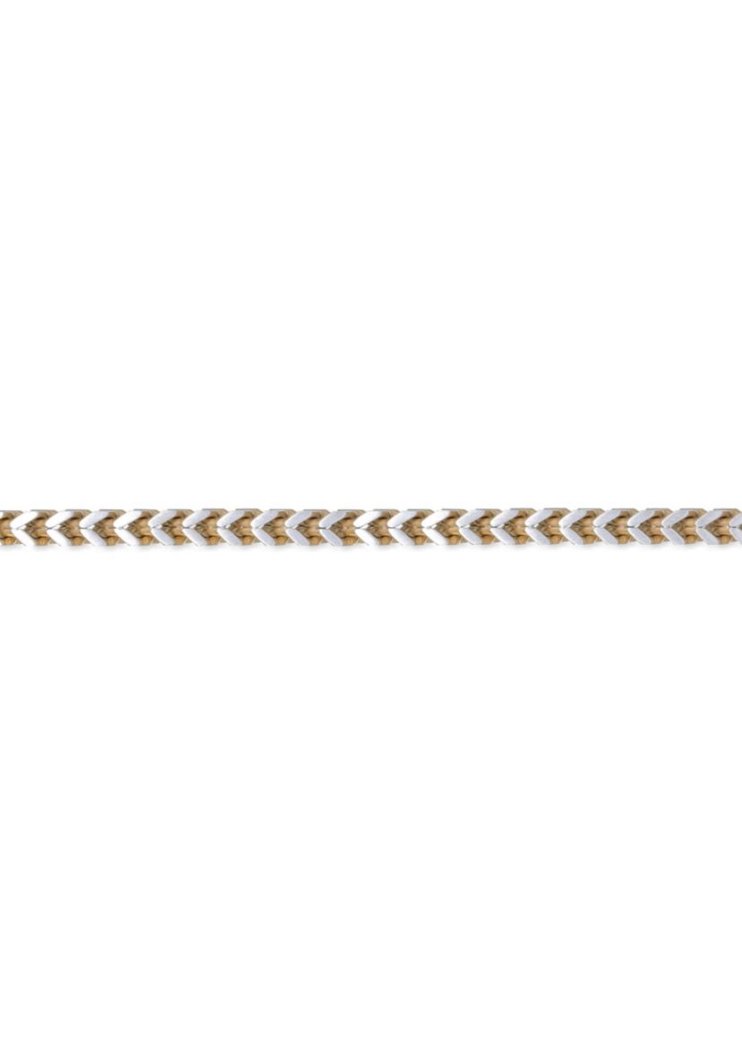 Stainless Steel 5MM Foxtail Chain Necklace with Goldtone Ion Plating, 30" Length