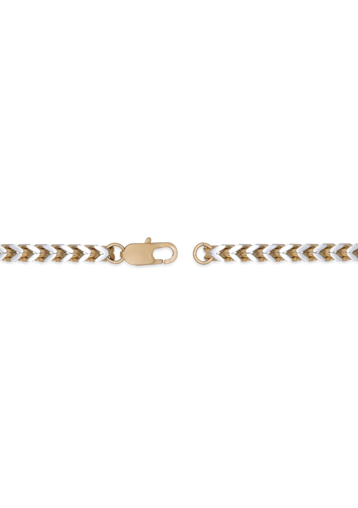 Stainless Steel Foxtail Chain with Goldtone Ion Plating