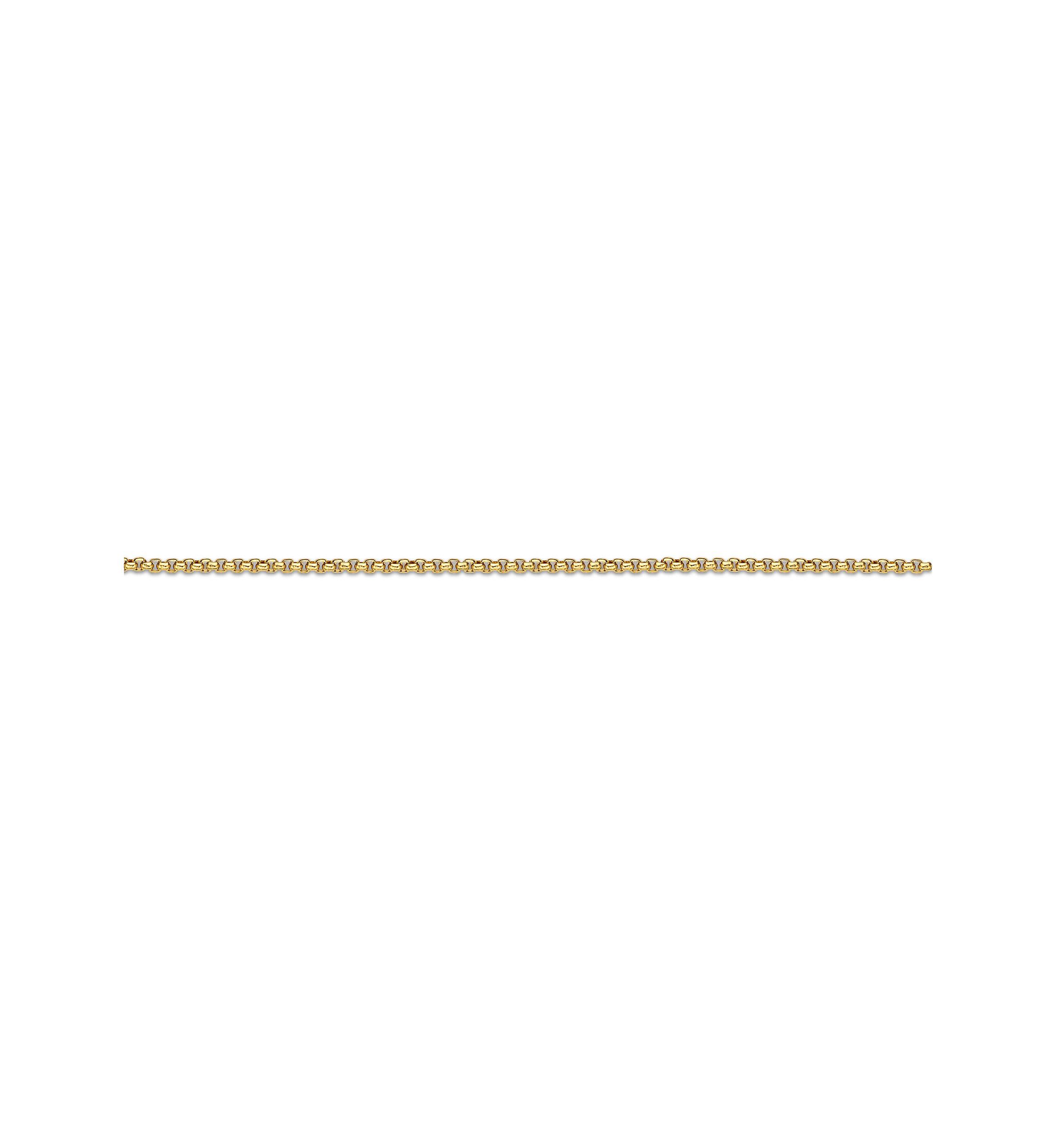 Stainless Steel 2MM Round Box Chain Necklace with Goldtone Ion Plating, 20" Length