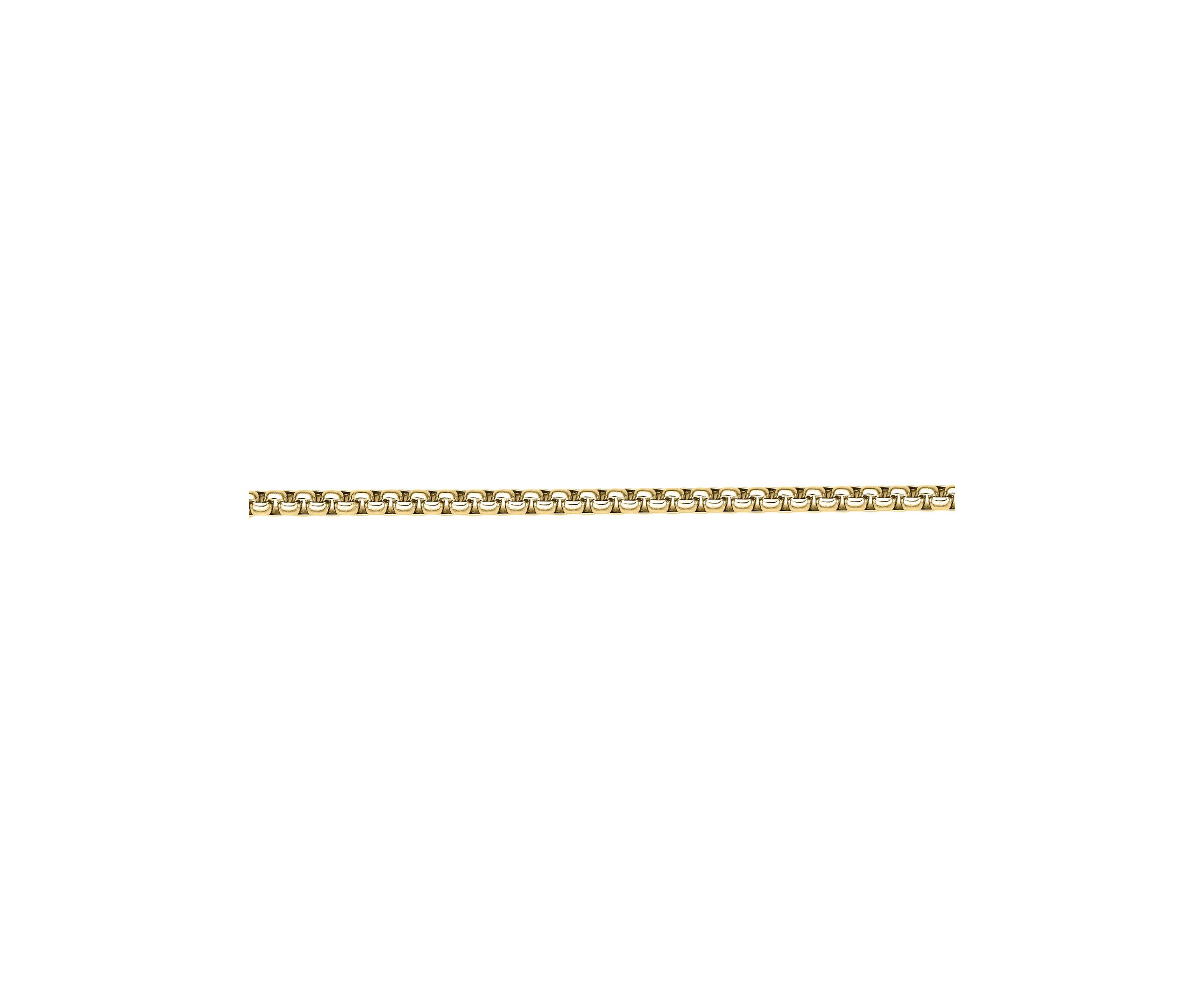 Stainless Steel 4MM Round Box Chain Necklace with Goldtone Ion Plating, 30" Length