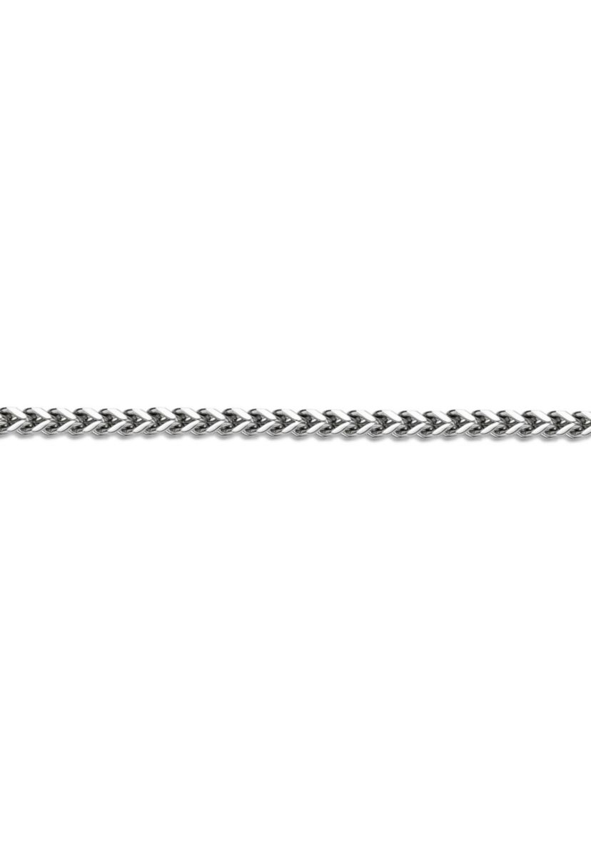 Stainless Steel 4MM Foxtail Chain Necklace with Push Lock, 22"