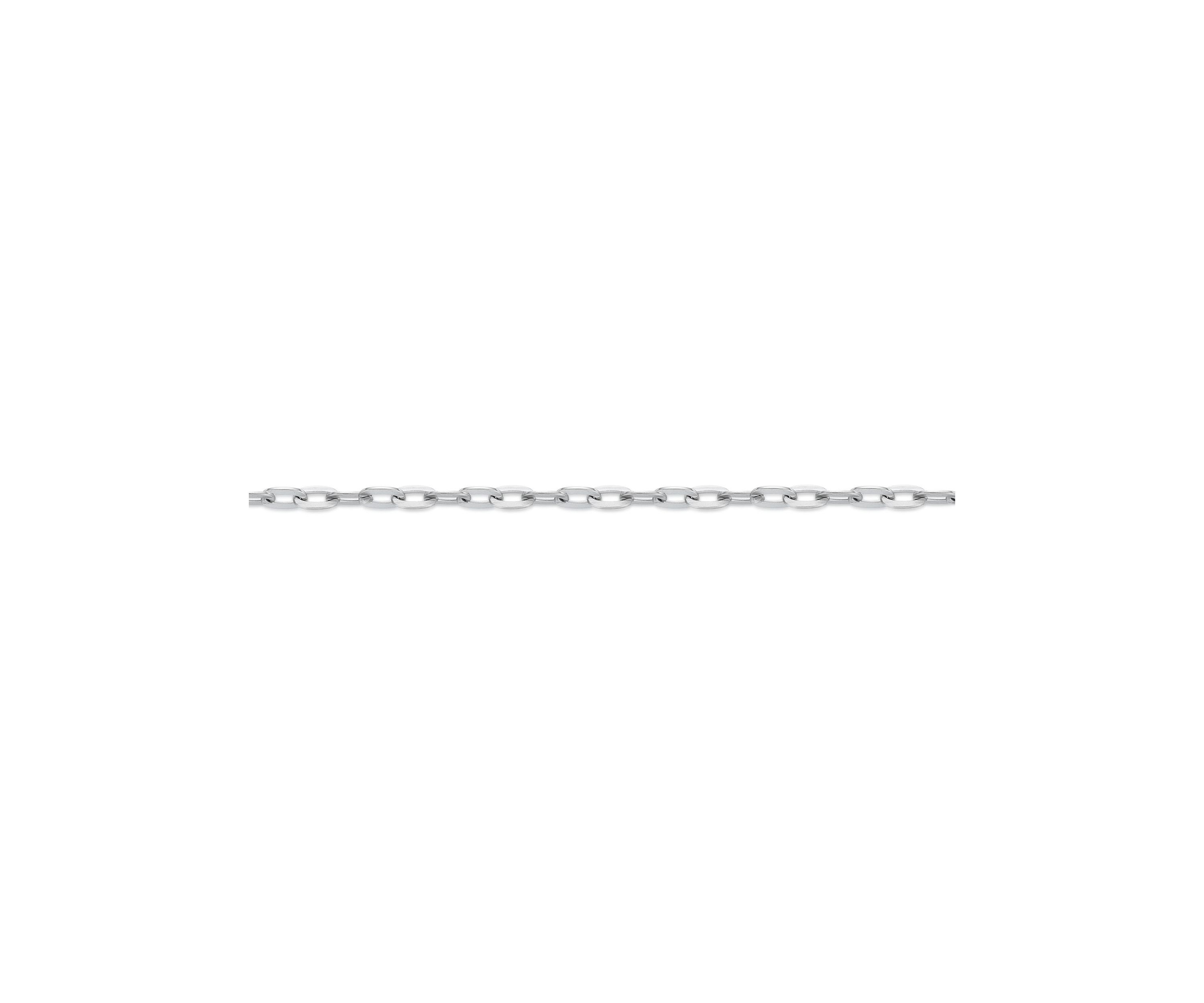 Stainless Steel 6MM Square Rolo Chain Necklace, 18" Length