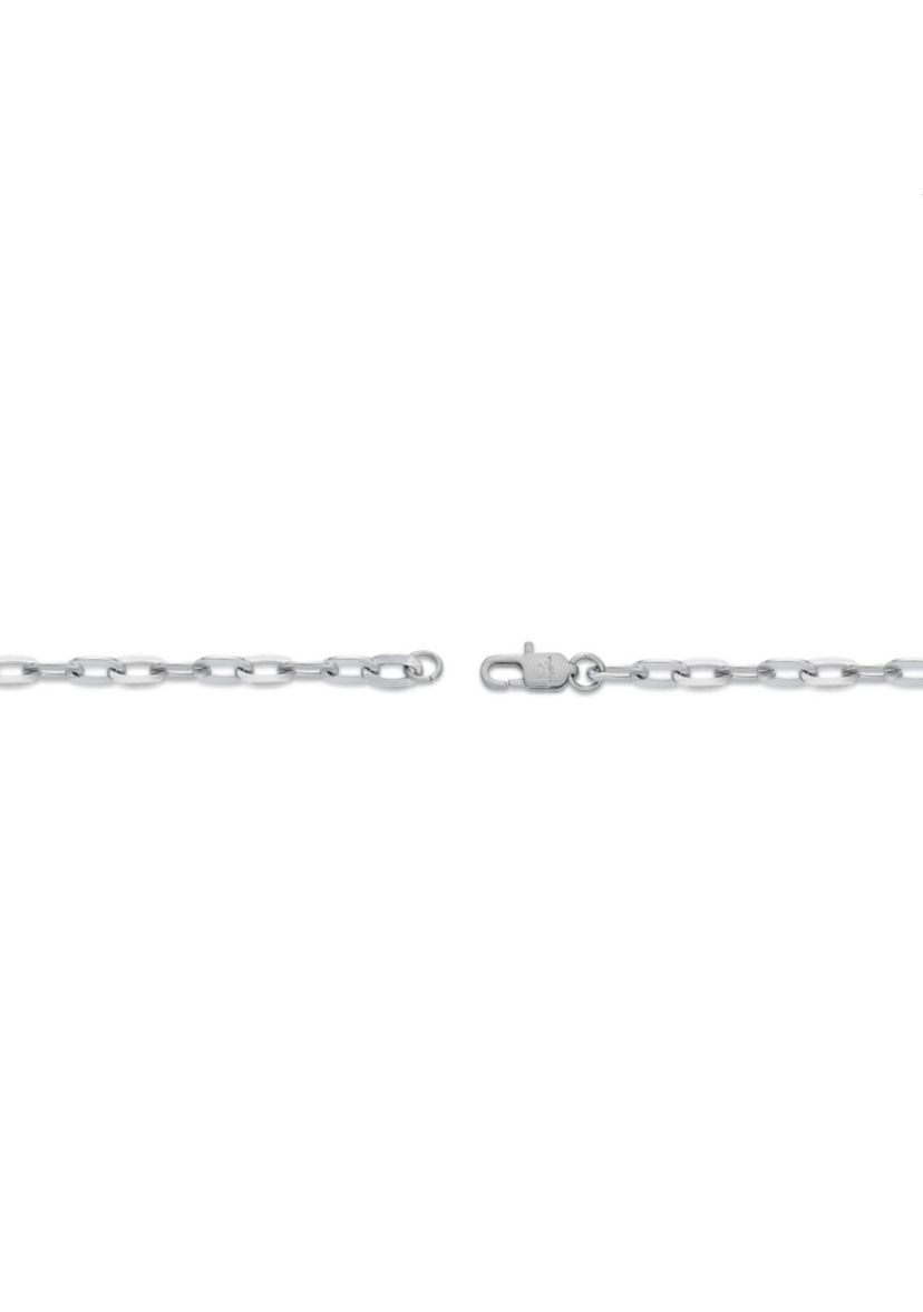 Stainless Steel 6MM Square Rolo Chain Necklace, 18" Length