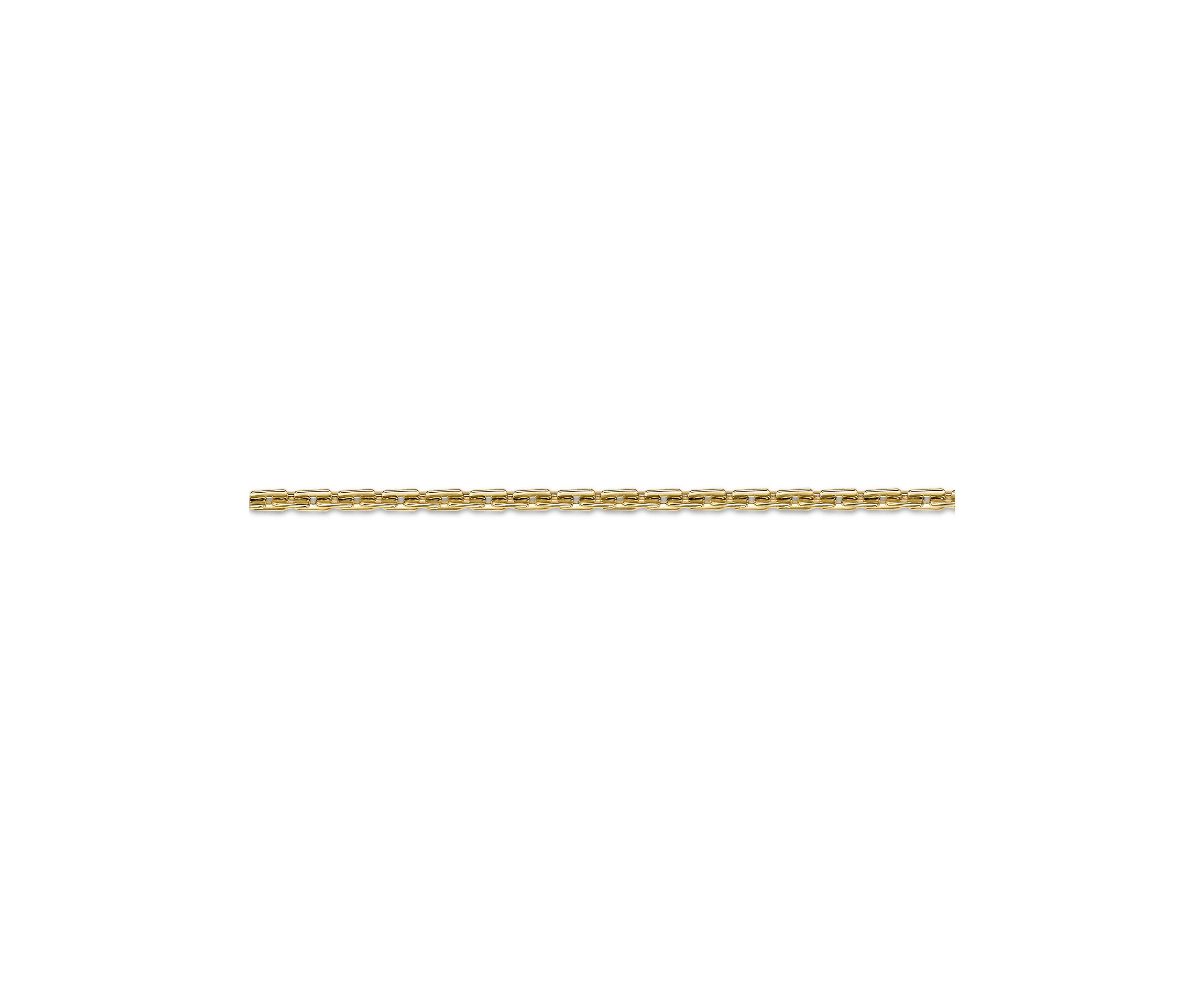 Stainless Steel 4.5MM Link Chain Necklace with Goldtone Ion Plating, 18" Length