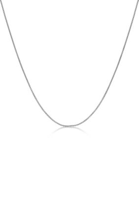 LYNX Men's Stainless Steel 2mm Box Chain Necklace