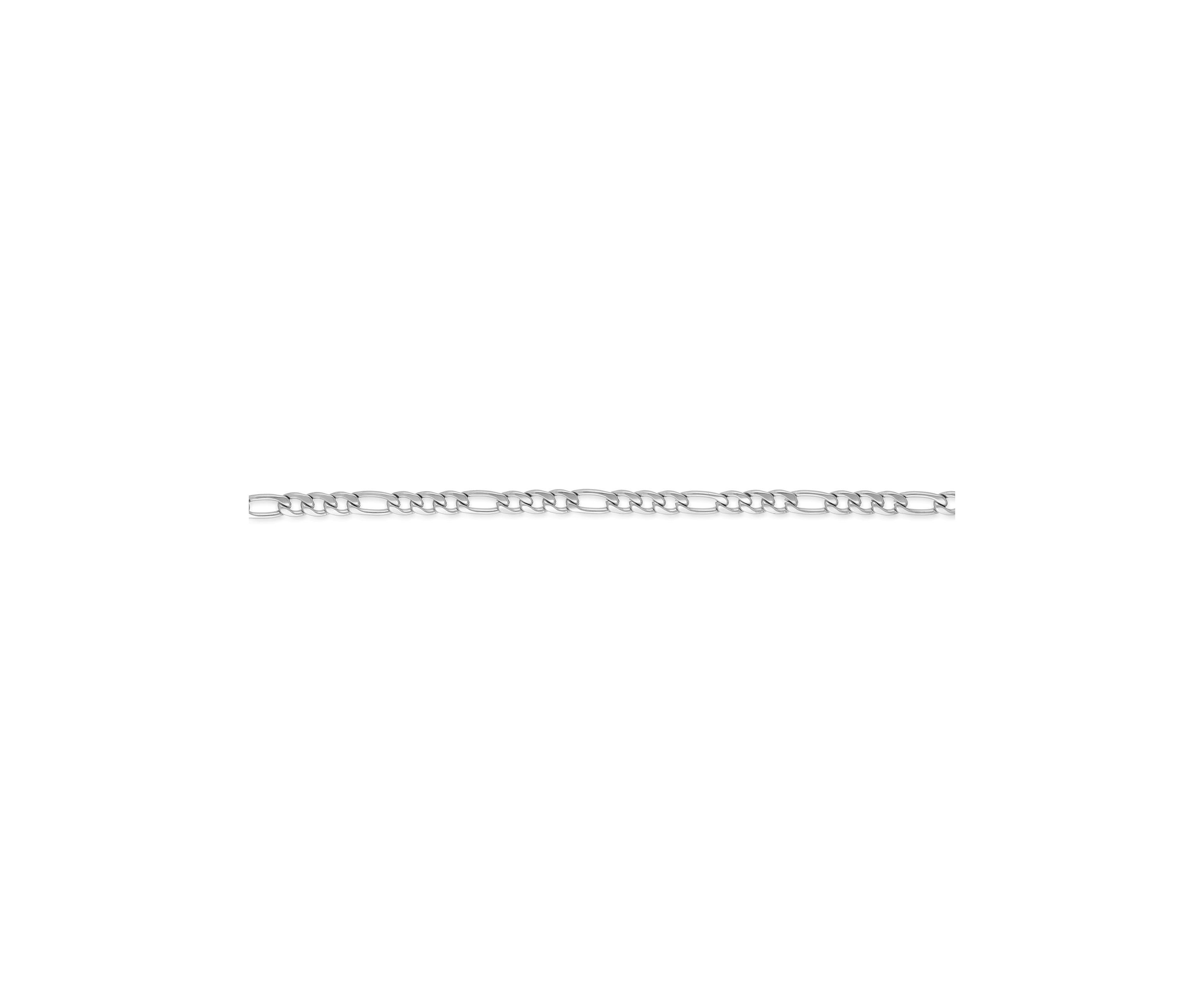 4mm Stainless Steel Figaro Chain Necklace