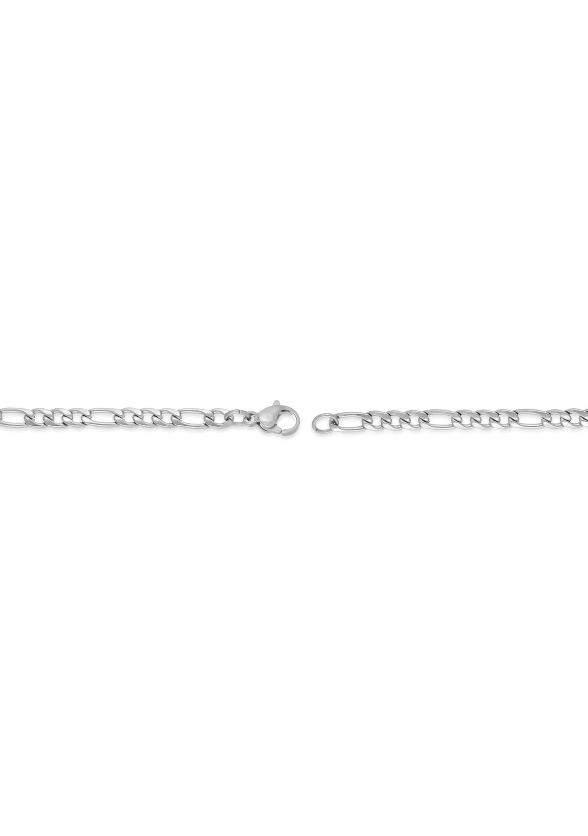 4mm Stainless Steel Figaro Chain Necklace
