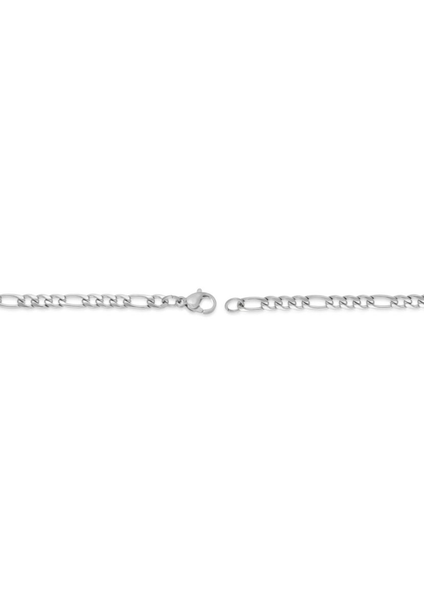 4mm Stainless Steel Figaro Chain Necklace
