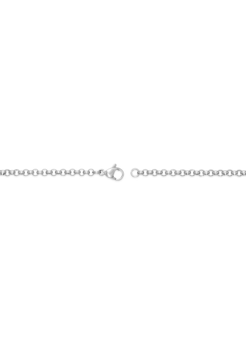 Stainless Steel 3MM Rolo Chain Necklace, 20" Length