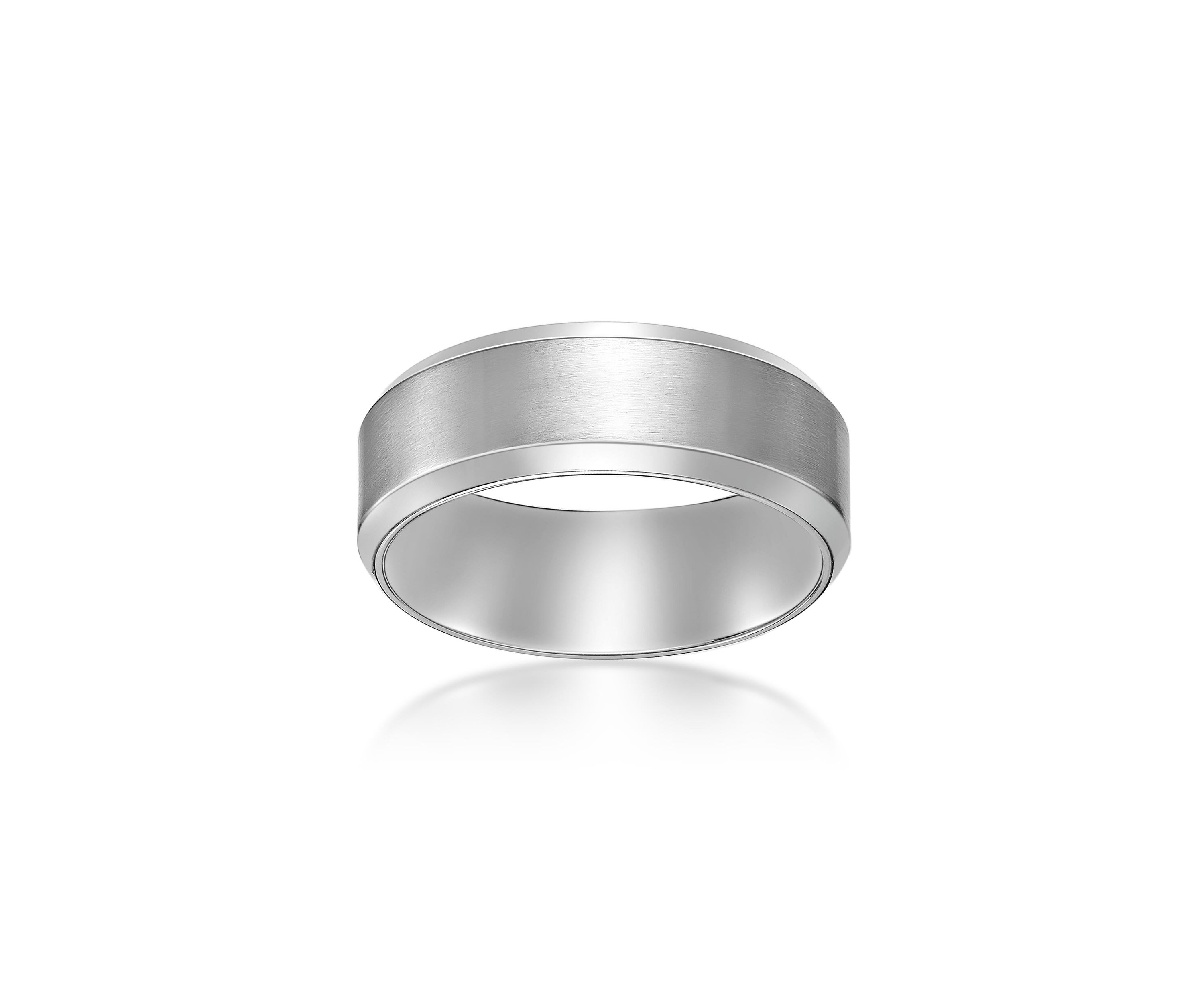 Stainless Steel Beveled Edge Ring - 8MM