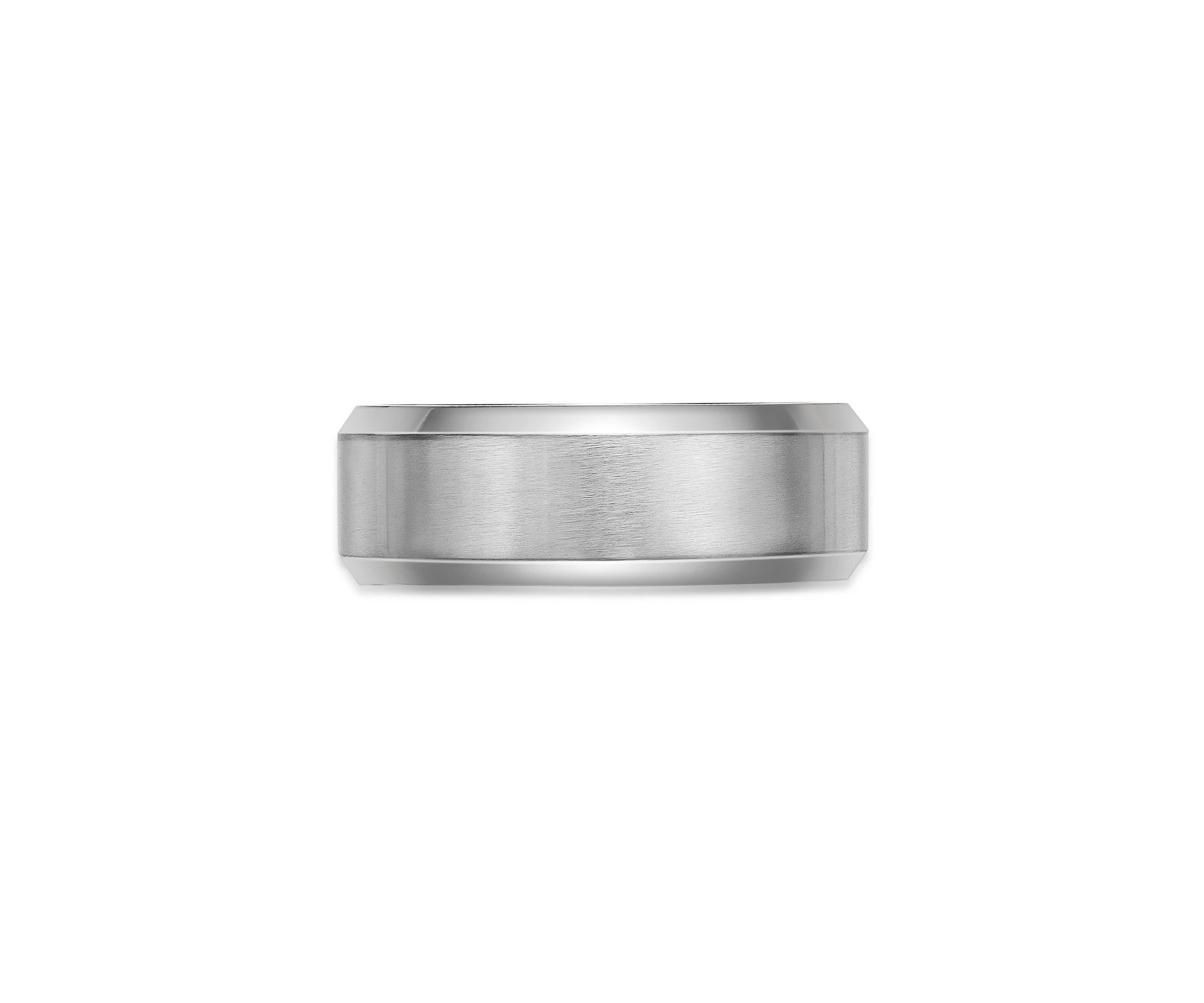 Stainless Steel Beveled Edge Ring - 8MM