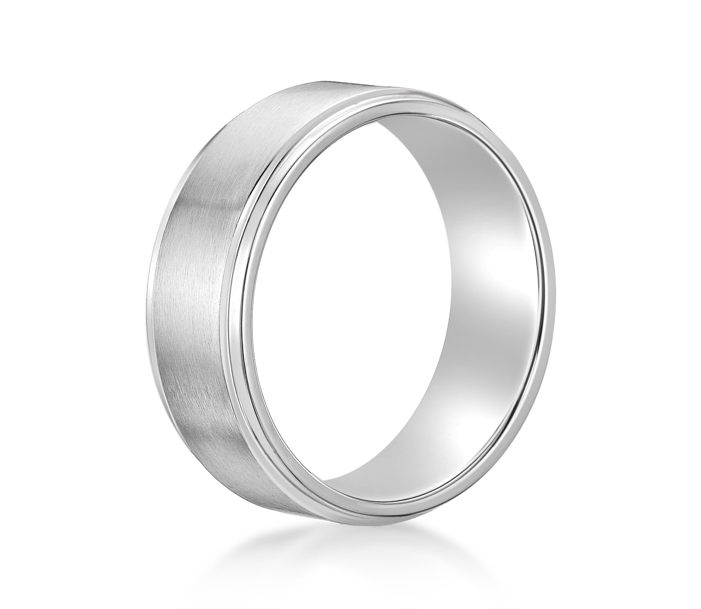 Stainless Steel Flat Edge Ring - 8MM