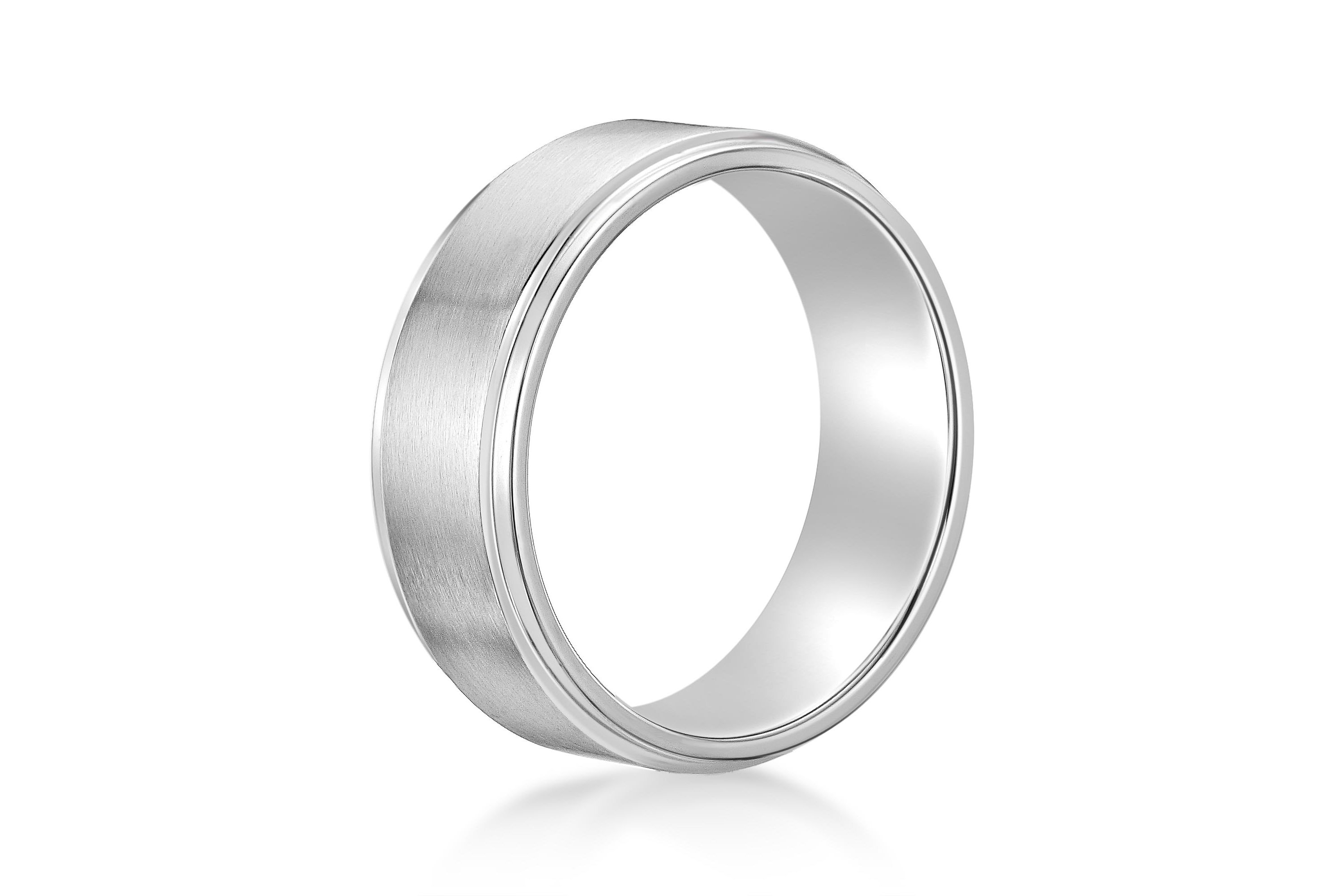 Stainless Steel Flat Edge Ring - 8MM