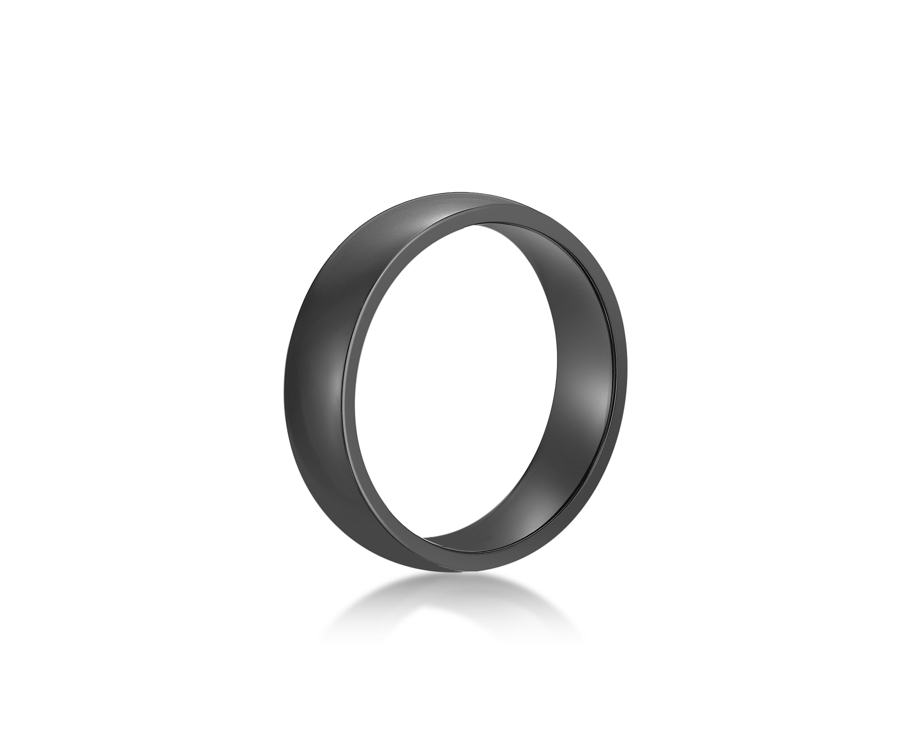 Black Zirconium Ring - 6MM