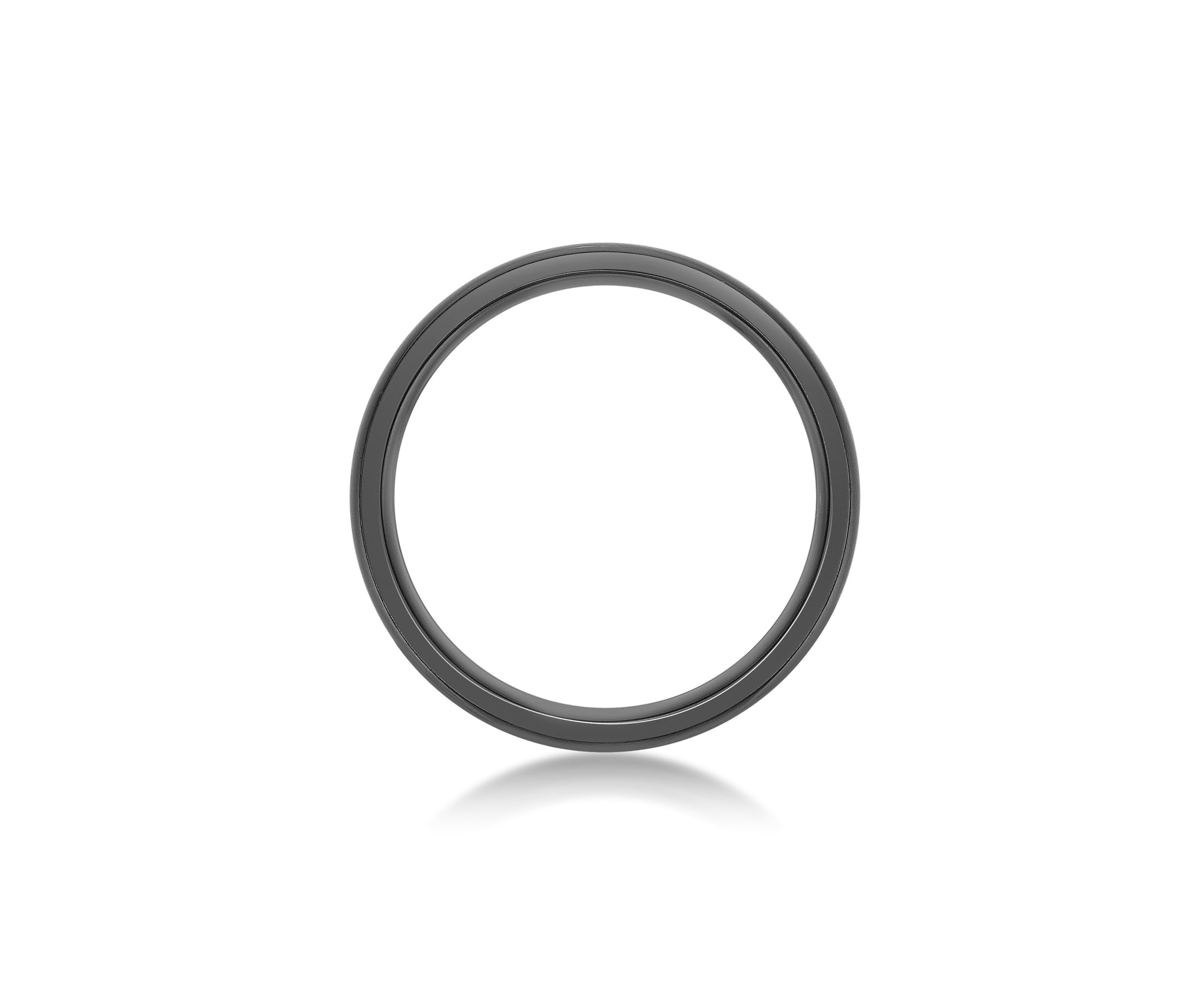Black Zirconium Ring - 6MM