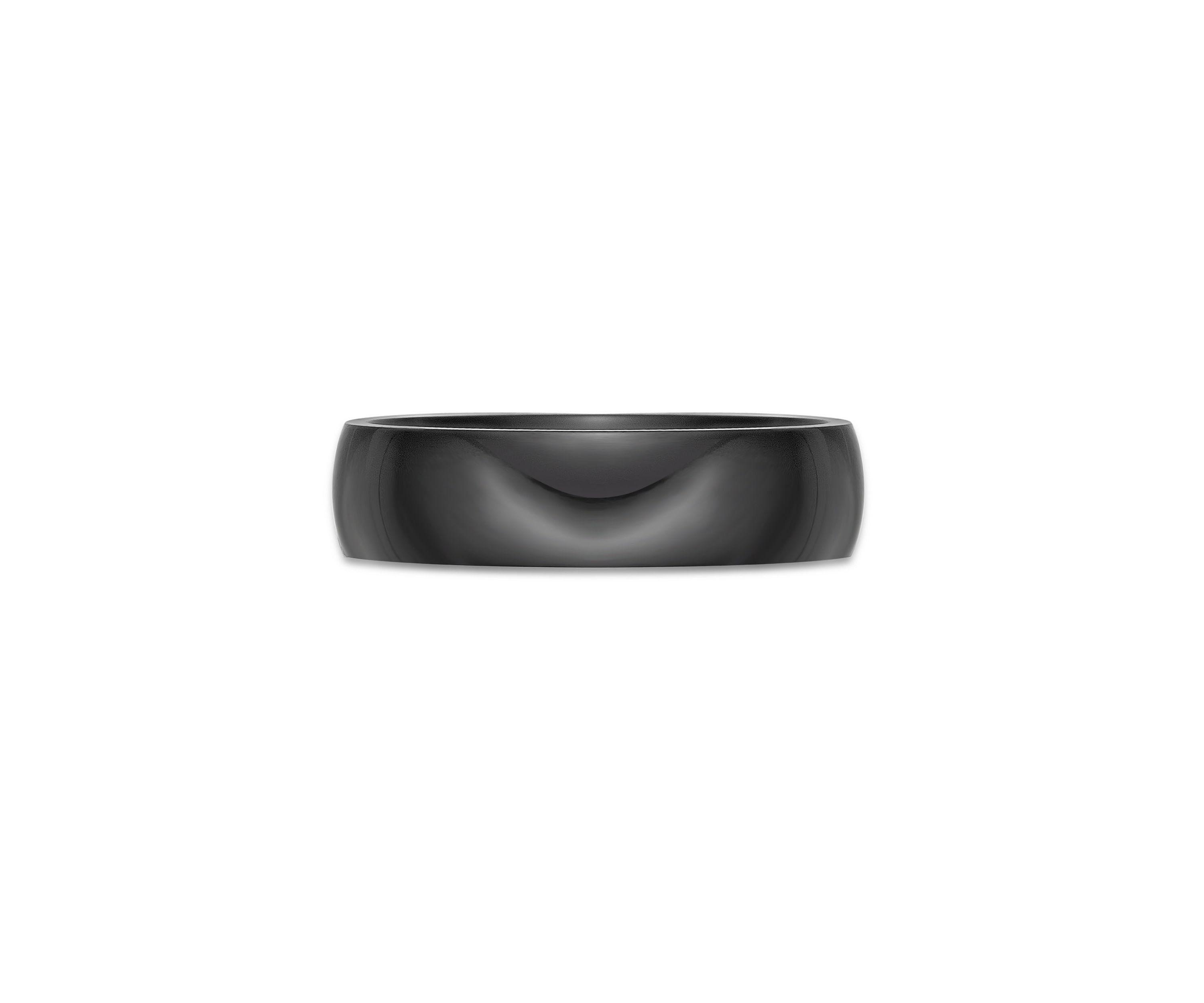 Black Zirconium Ring - 6MM