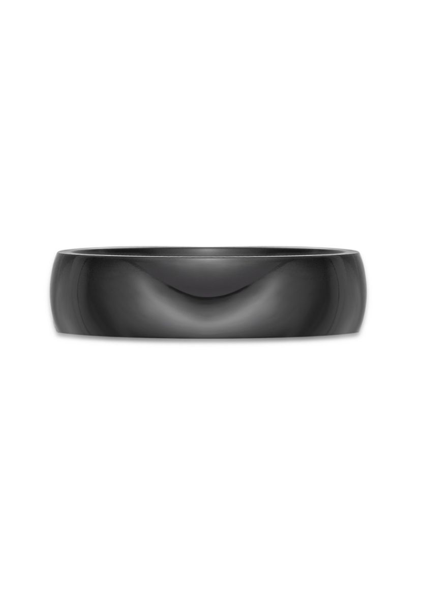 Black Zirconium Ring - 6MM