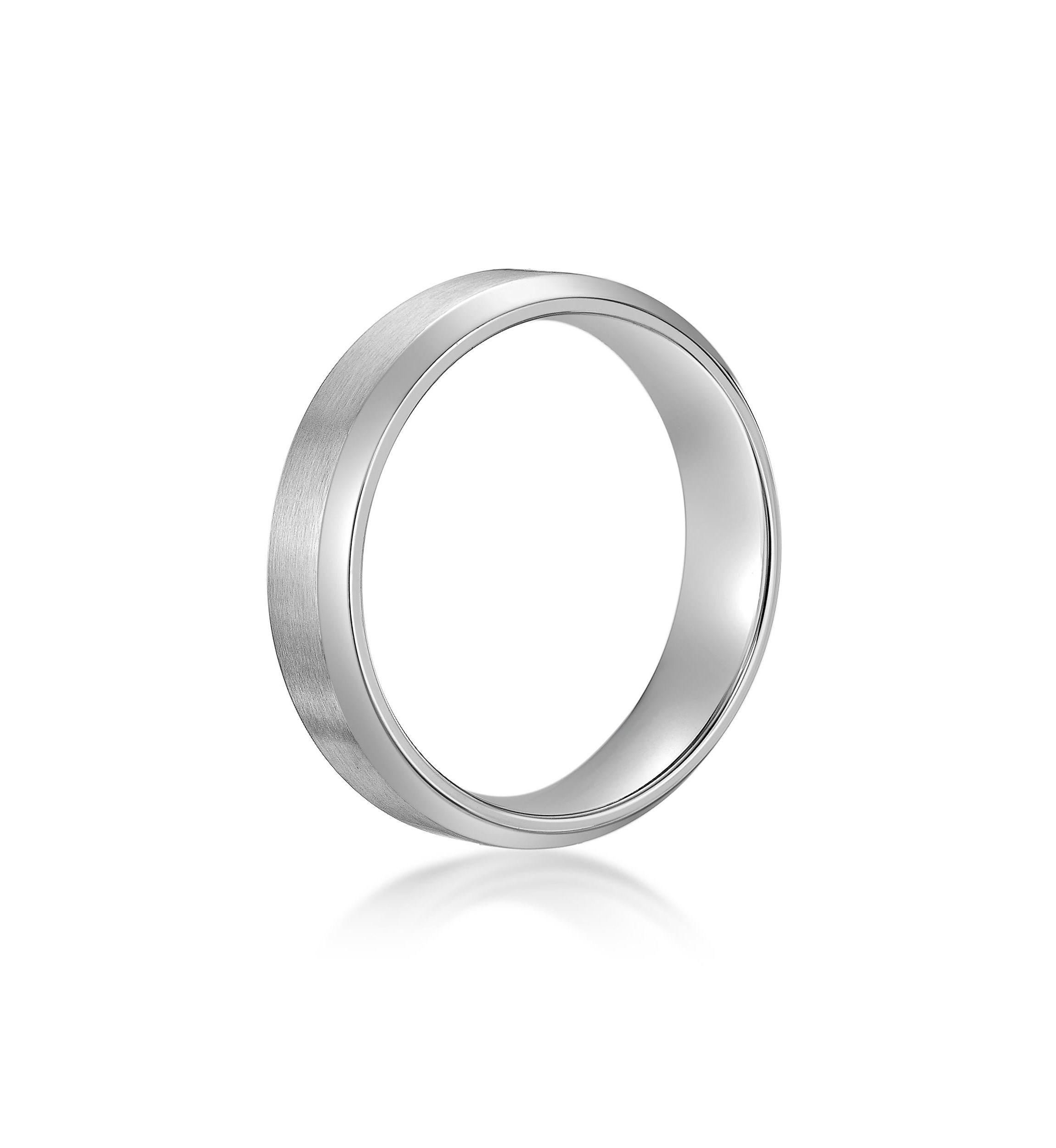 Stainless Steel Beveled Edge Ring - 6MM