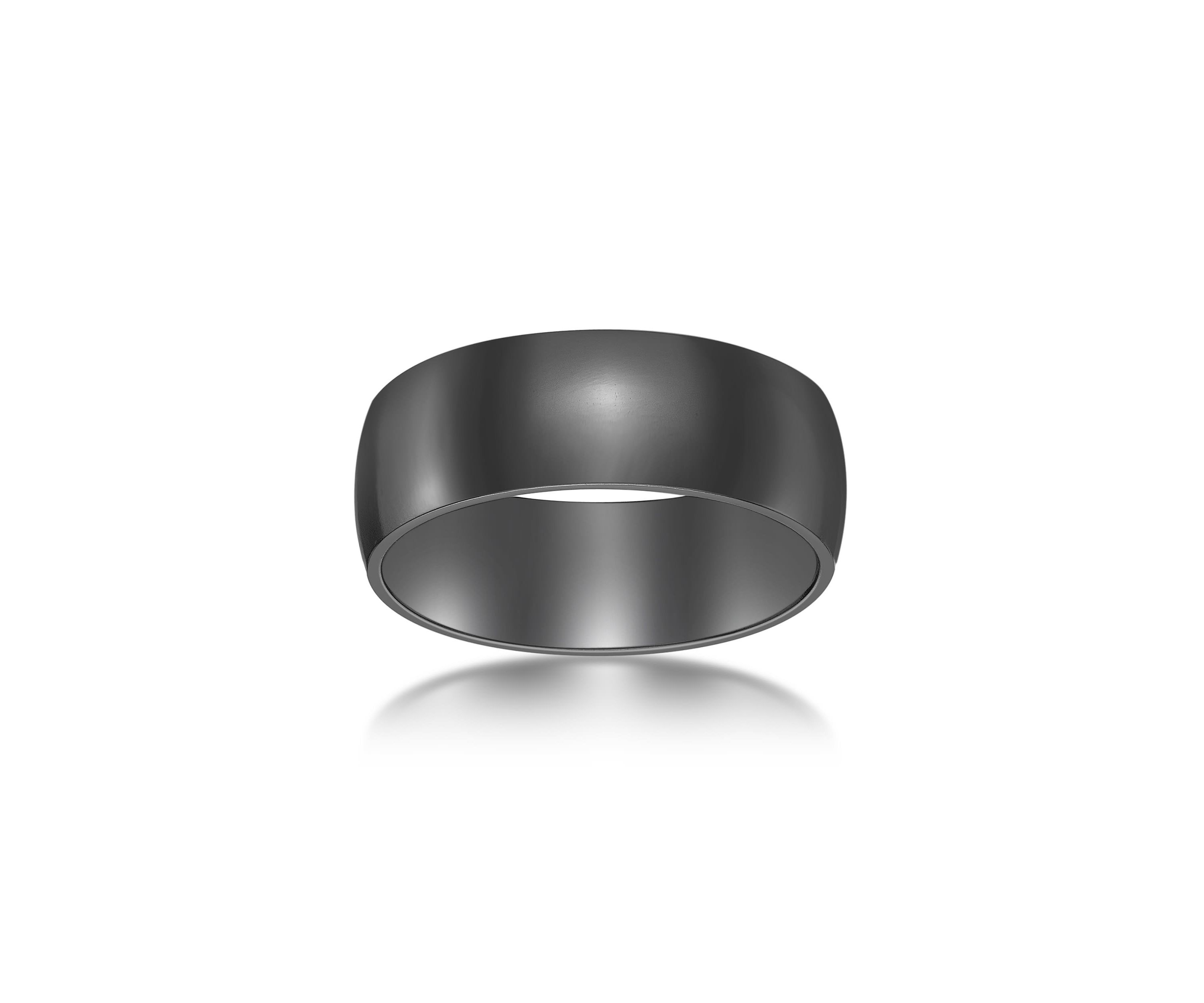 Black Zirconium Ring - 8MM