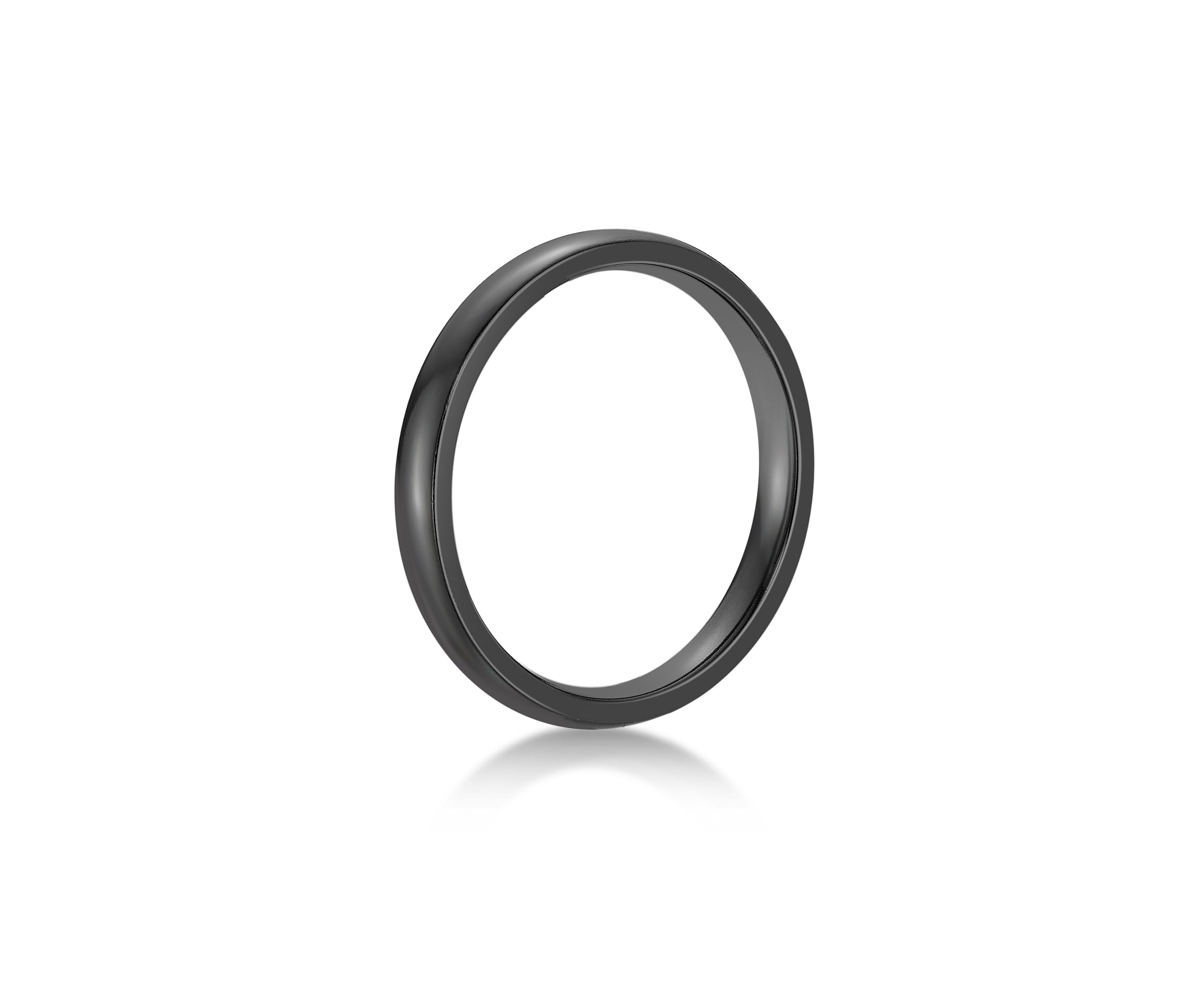 Black Zirconium Ring - 3MM