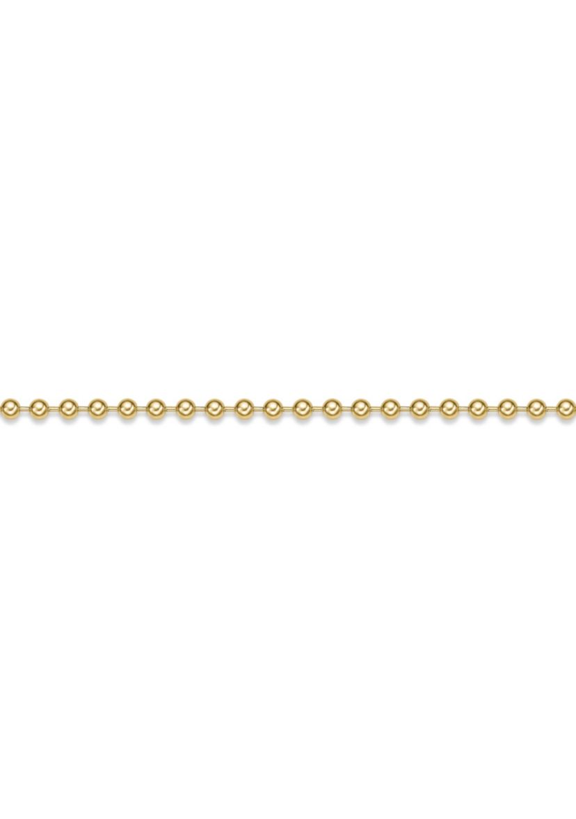 Stainless Steel 6MM Bead Chain Necklace with Goldtone IP