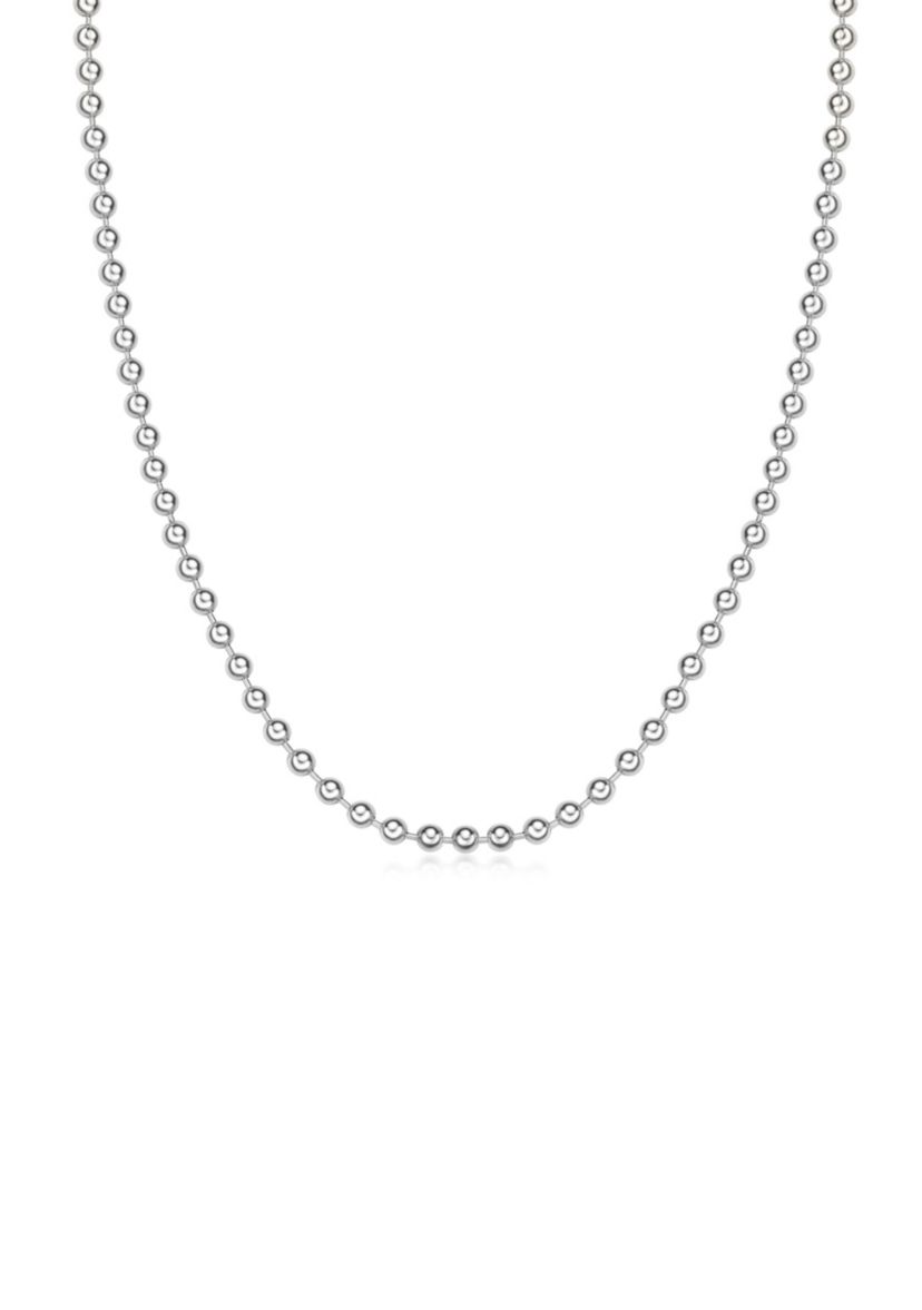 Stainless Steel 4MM Bead Chain Necklace