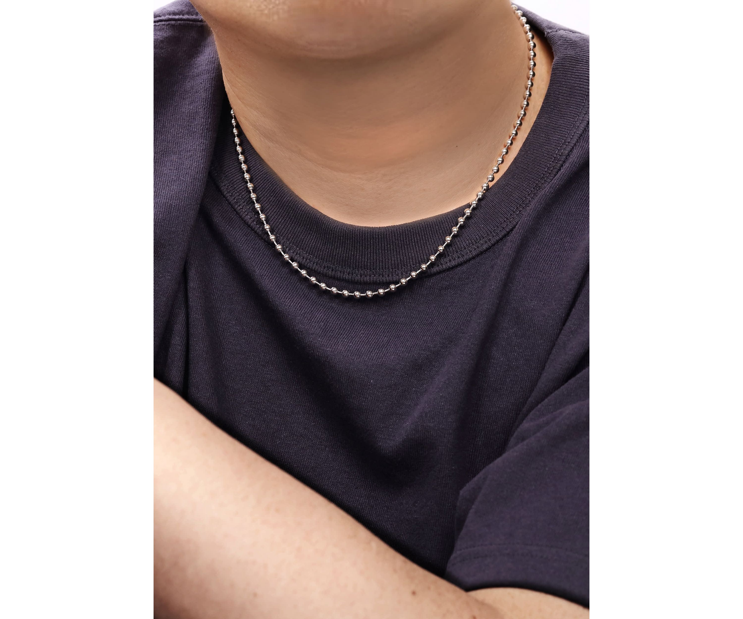 Stainless Steel 4MM Bead Chain Necklace