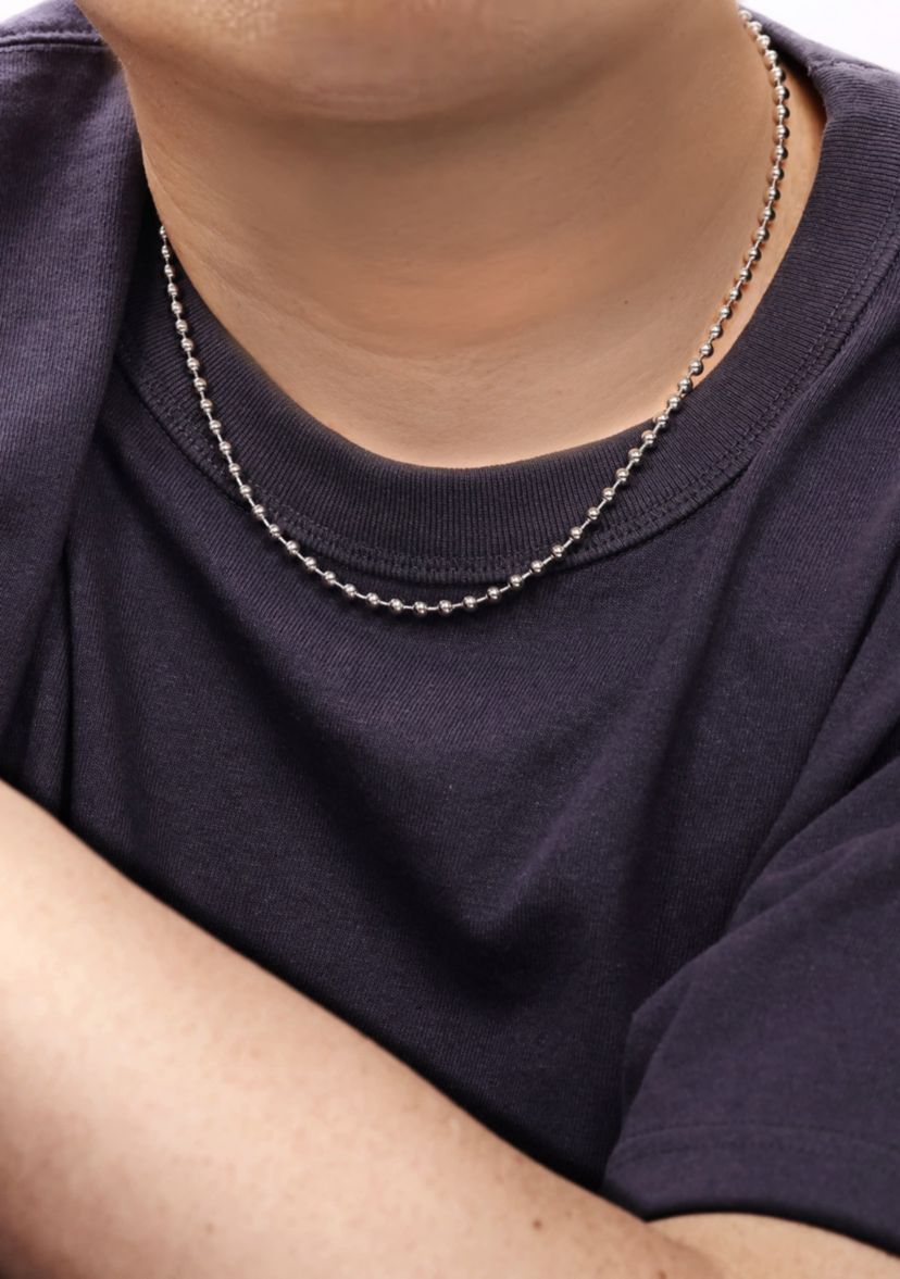Stainless Steel 4MM Bead Chain Necklace